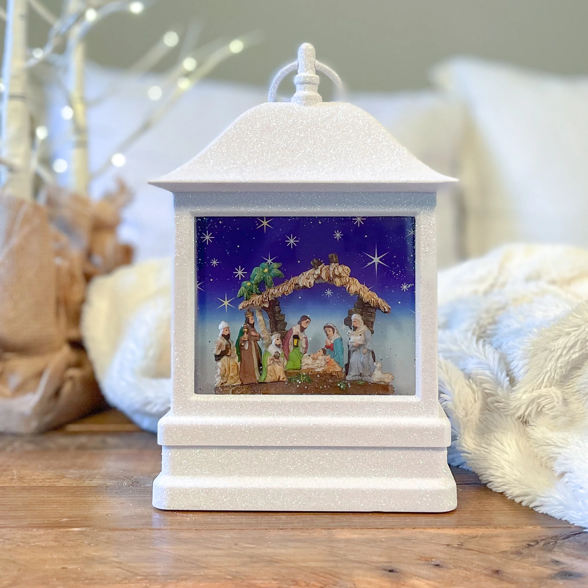 O Holy Night Confetti LED Lantern - Image 2