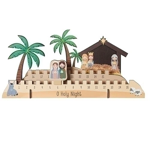 O Holy Night Countdown to Christmas Wooden Calendar - Image 2