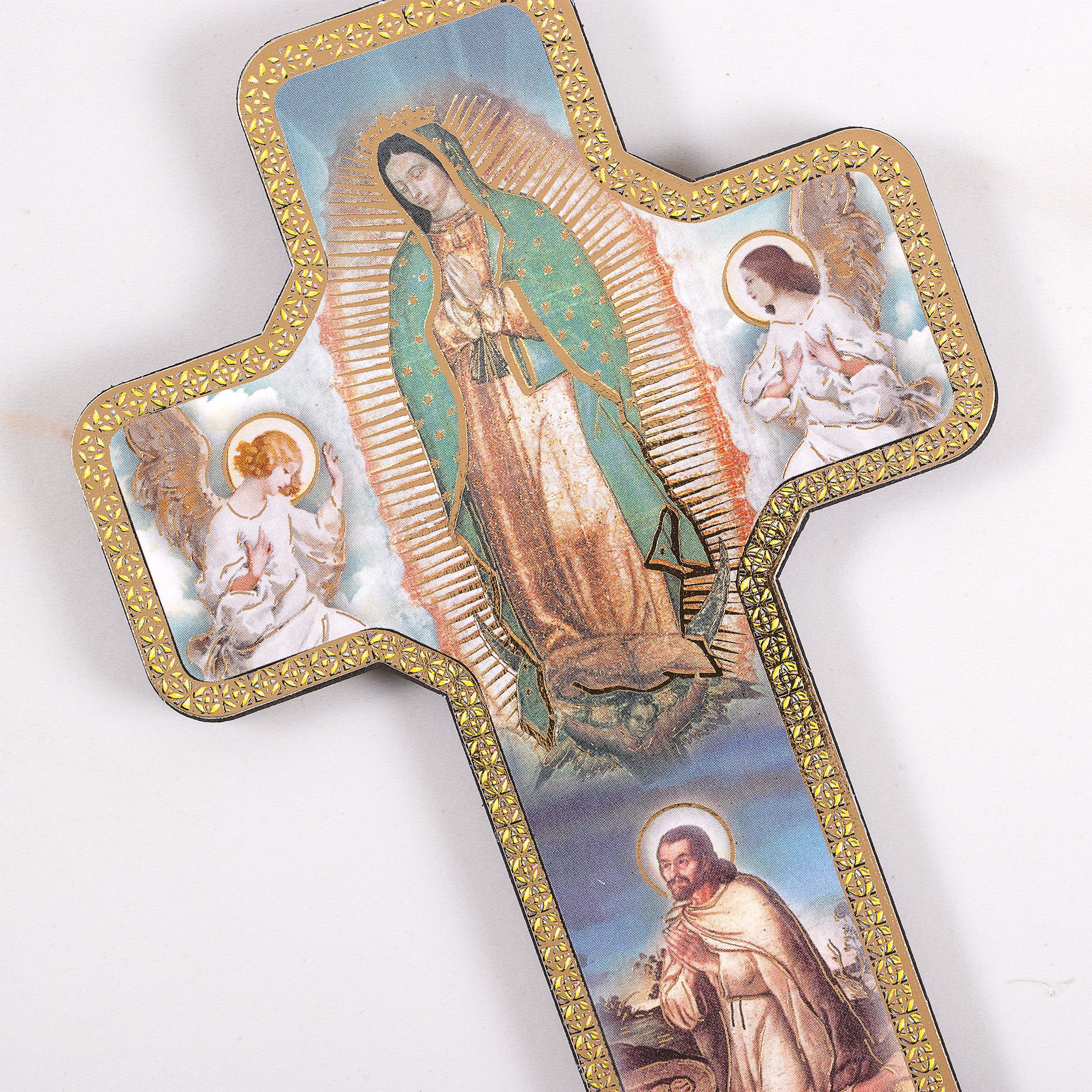 O.L. of Guadalupe & St. Juan Diego Blessing Wall Cross - 7" - Image 3
