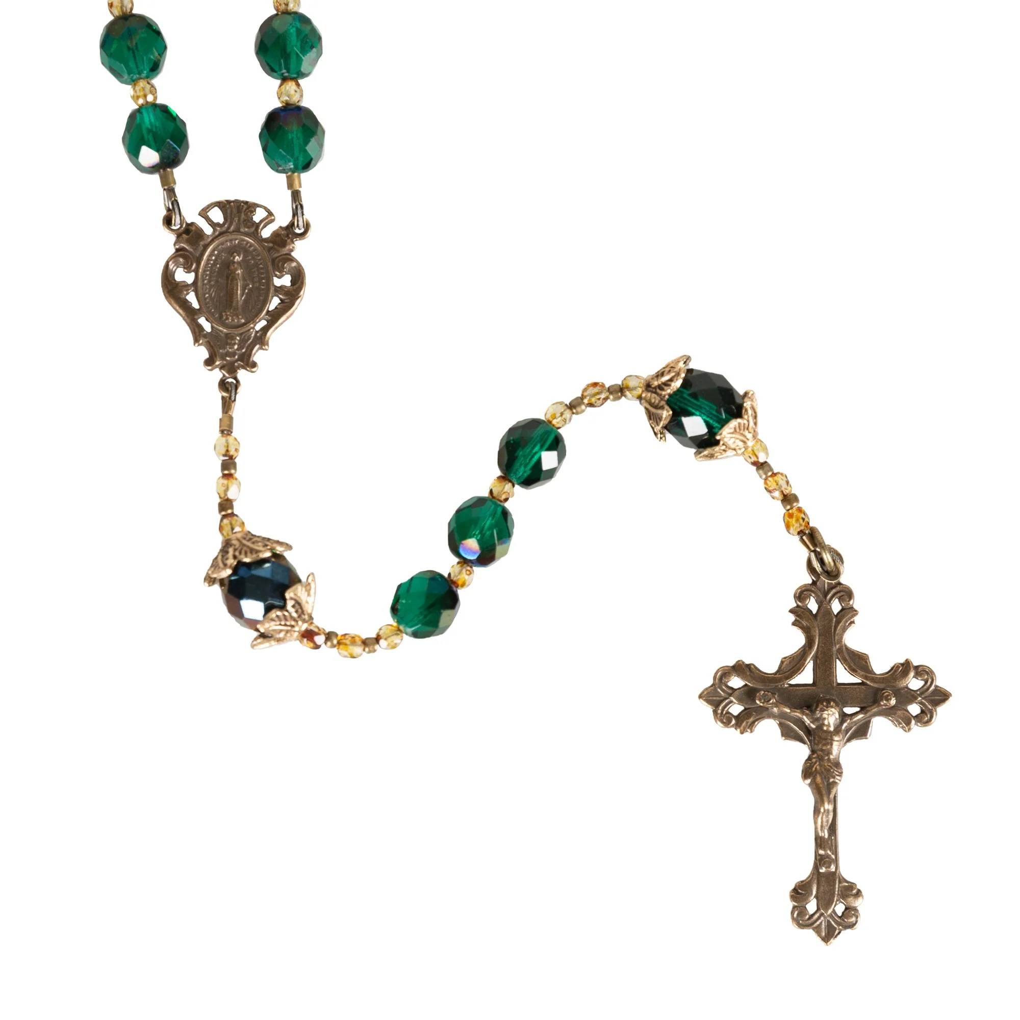 O Tannenbaum Green Christmas Rosary - Image 2