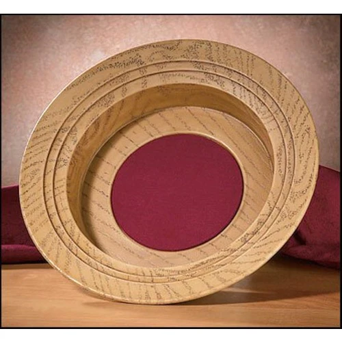 Oak tone Offering Plate