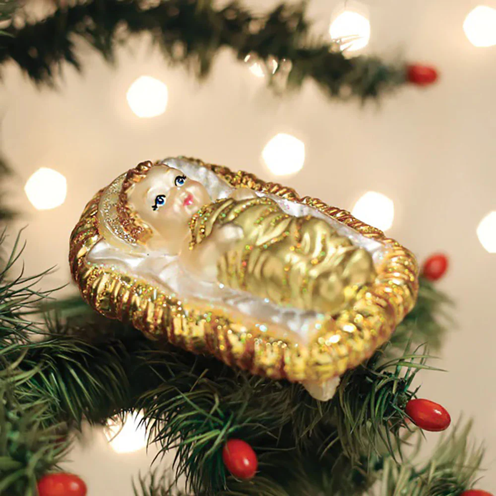 Old World Christmas Baby Jesus Ornament