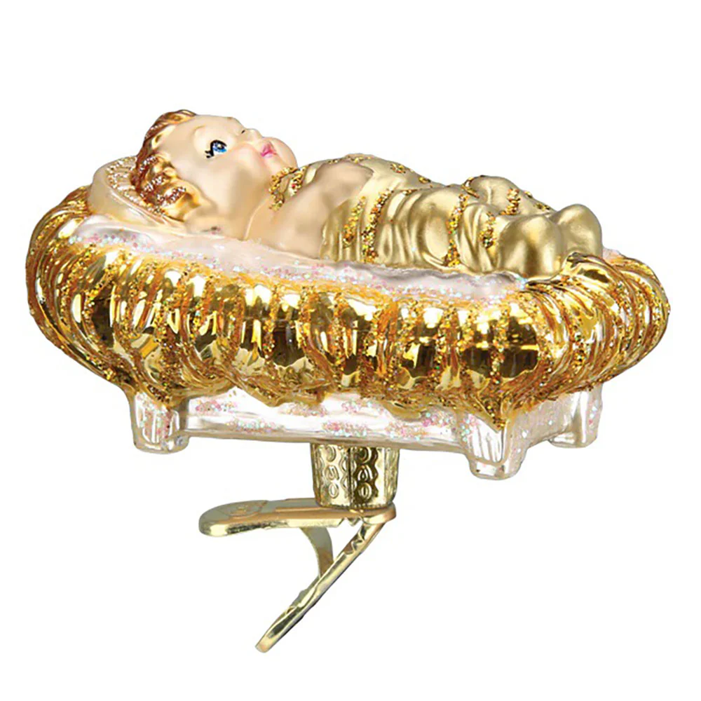 Old World Christmas Baby Jesus Ornament - Image 3