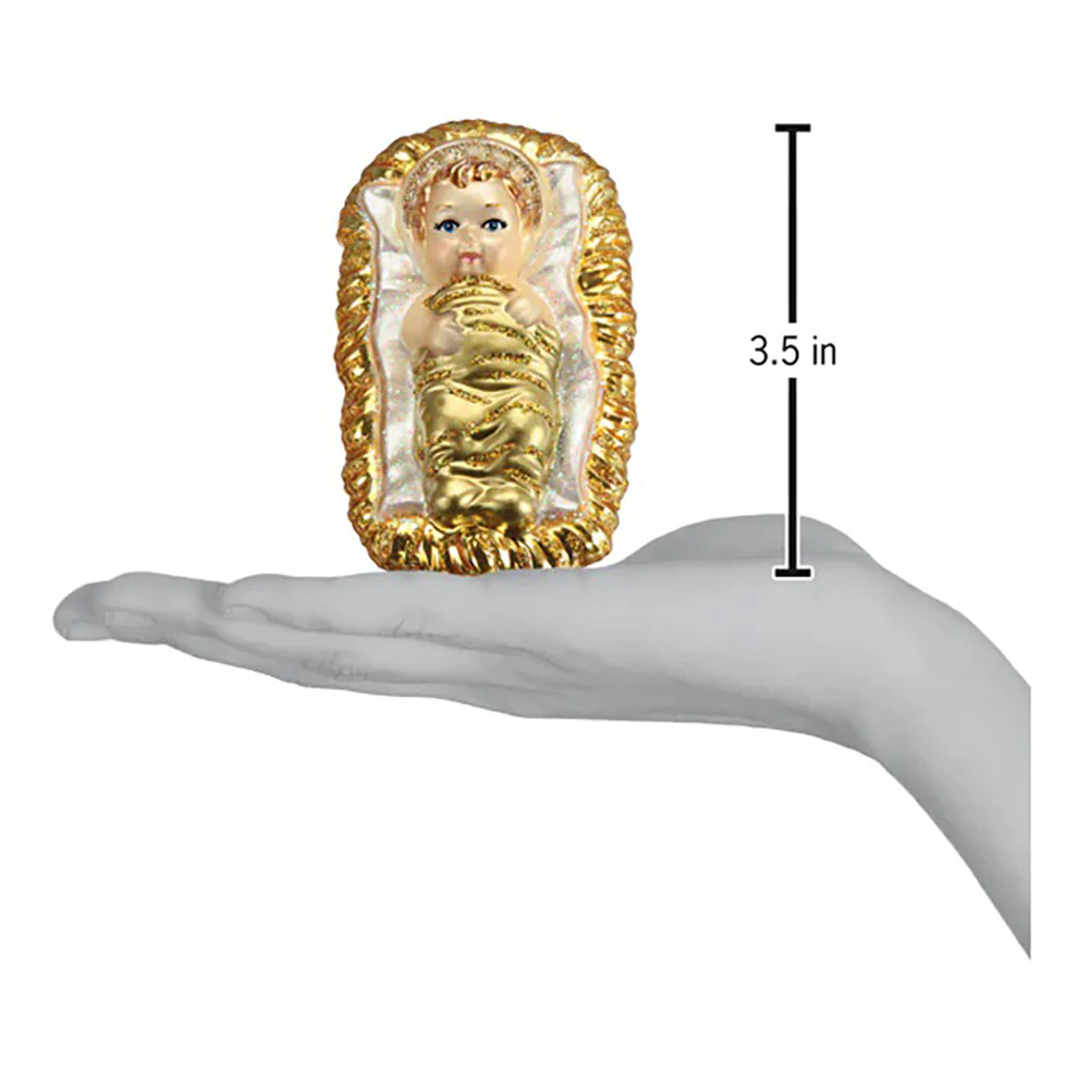 Old World Christmas Baby Jesus Ornament - Image 4
