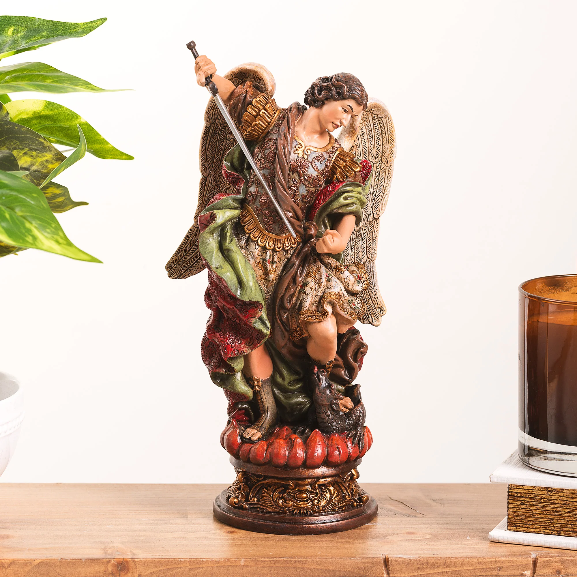 Old World St. Michael Statue - 9.75"