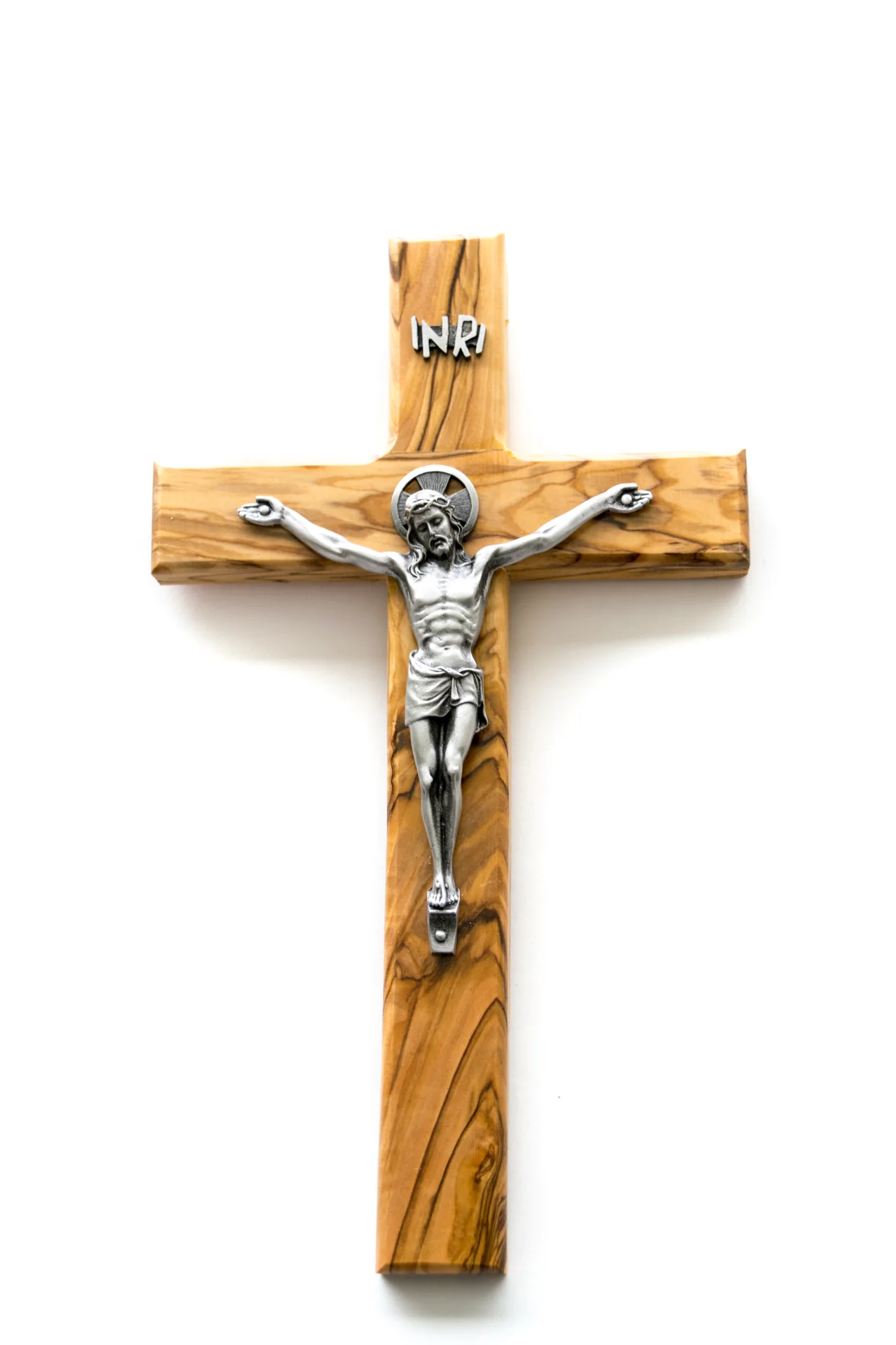 Olive Wood Crucifix - 9.75" - Image 2