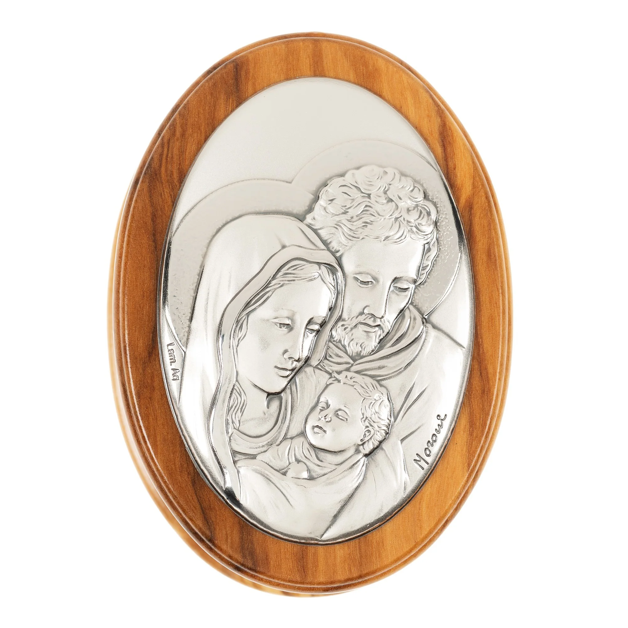 Olive Wood Holy Family Rosary Keepsake Box - Image 2