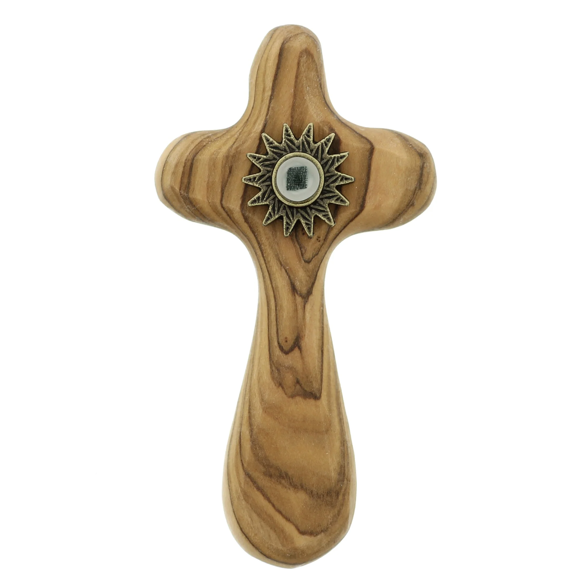 Olive Wood Relic Cross - Image 2