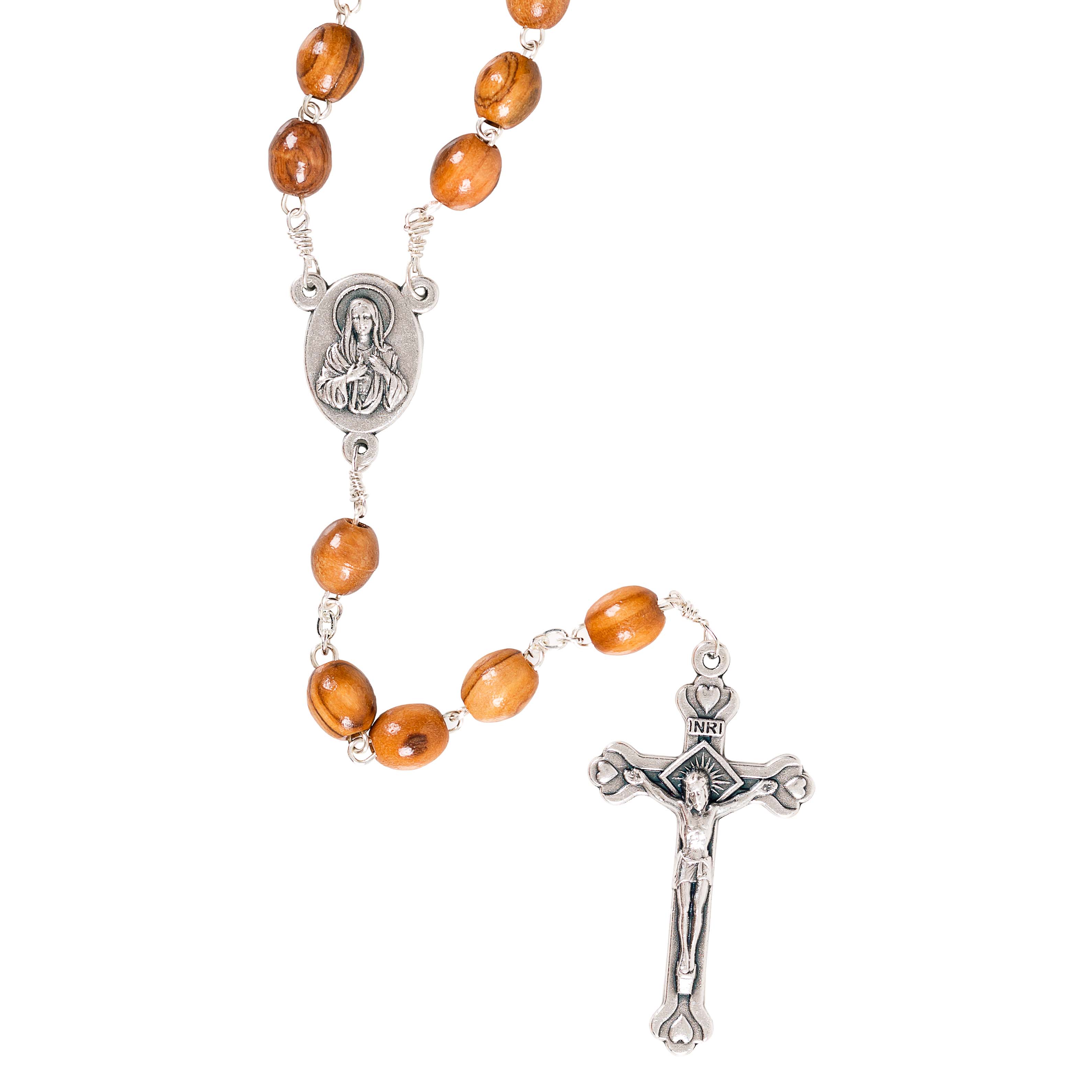 Olive Wood Rosary with Box from Holy Land - Image 4