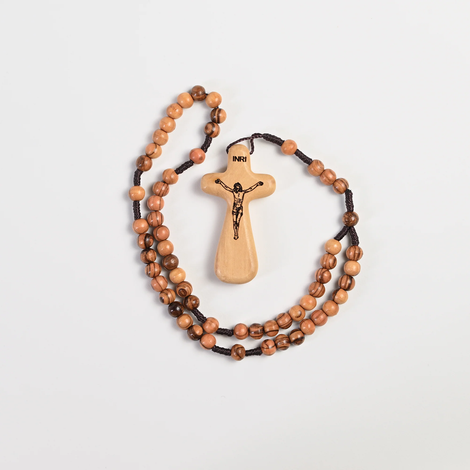 Olive Wood Rosary with Comfort Crucifix - Image 3