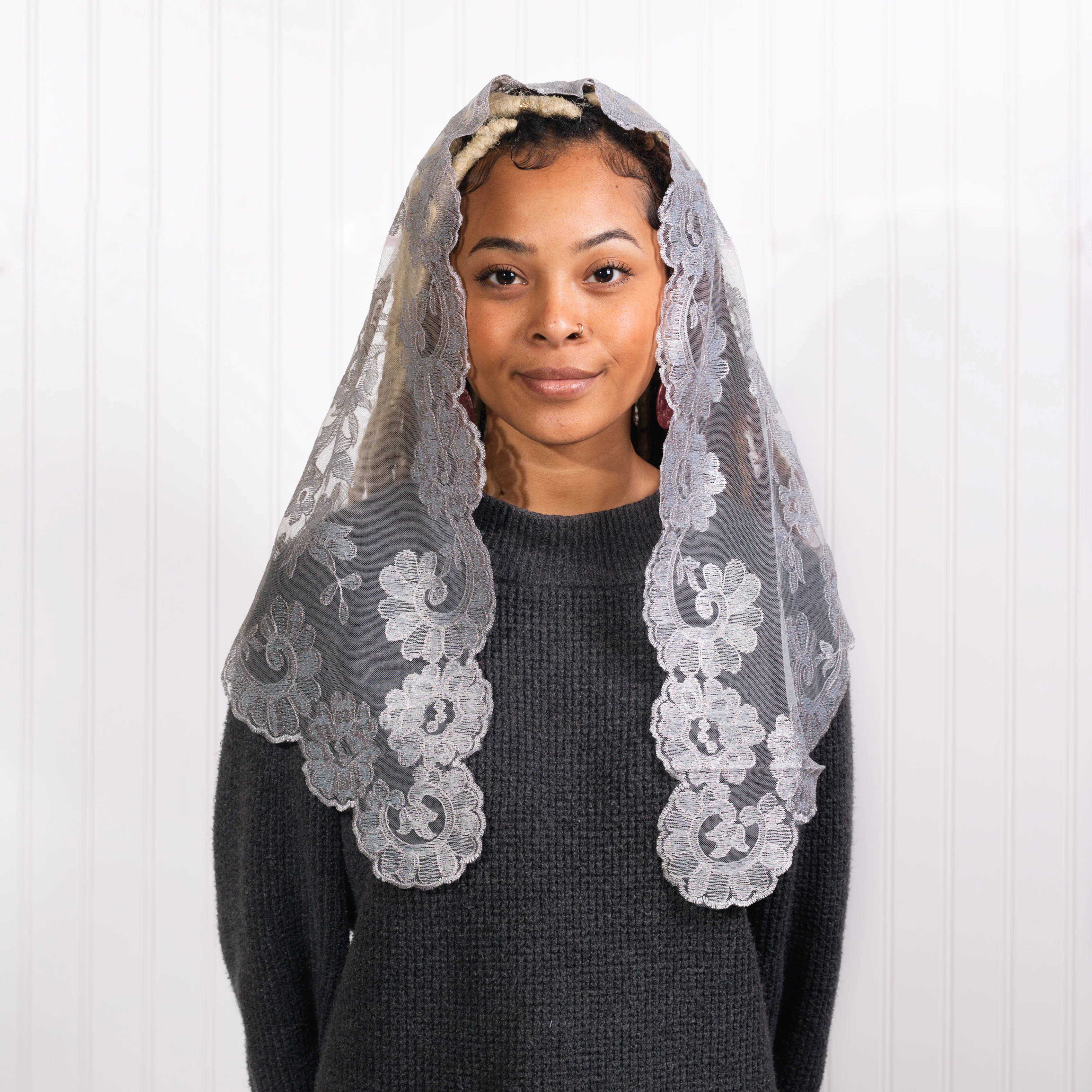 Olivia Spanish Lace Chapel Veil - Multiple Colors - Image 15