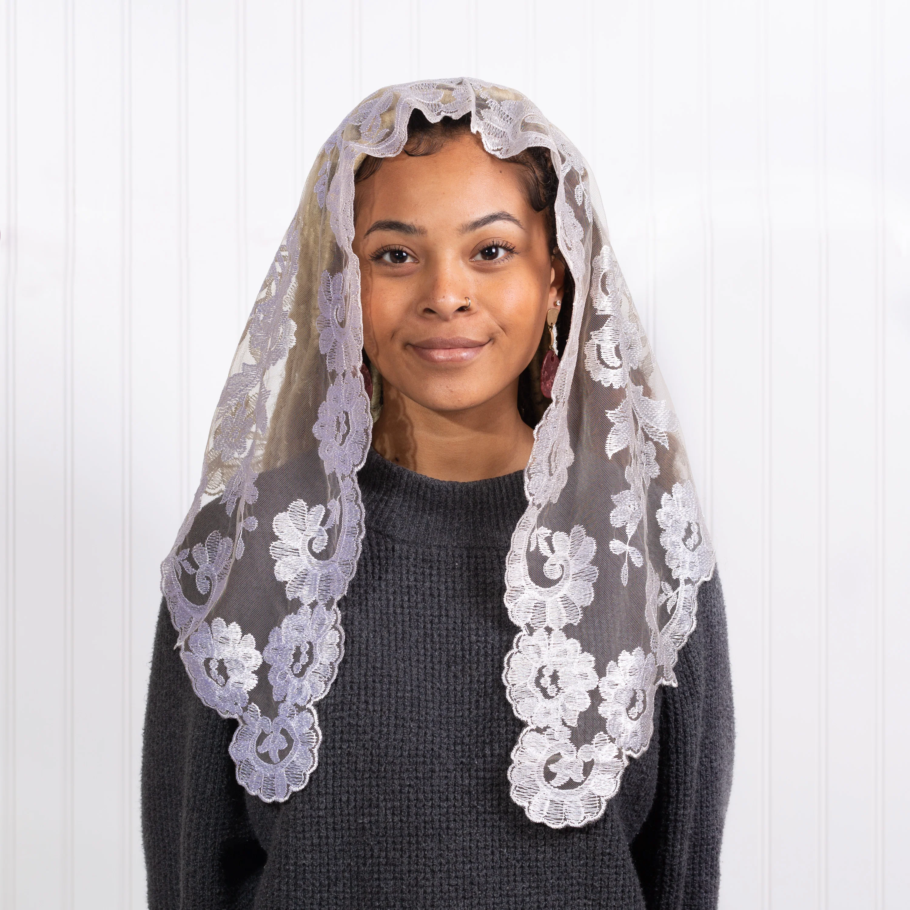 Olivia Spanish Lace Chapel Veil - Multiple Colors - Image 8