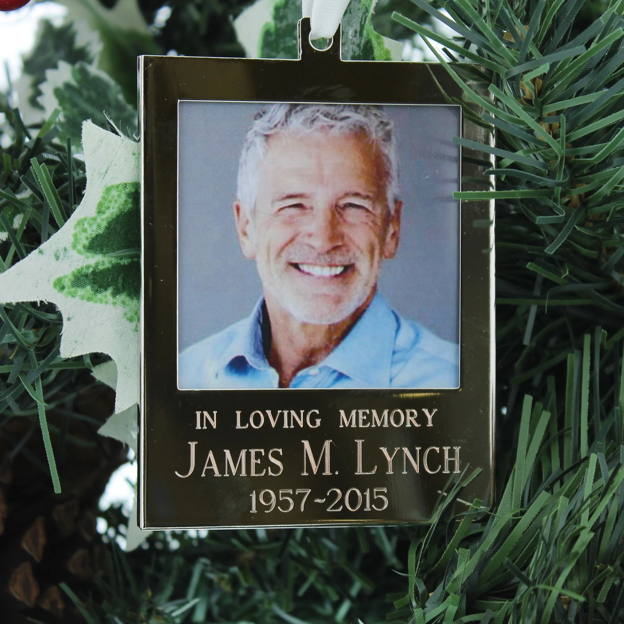 On Eagle's Wings Personalized Memorial Ornament - Image 4