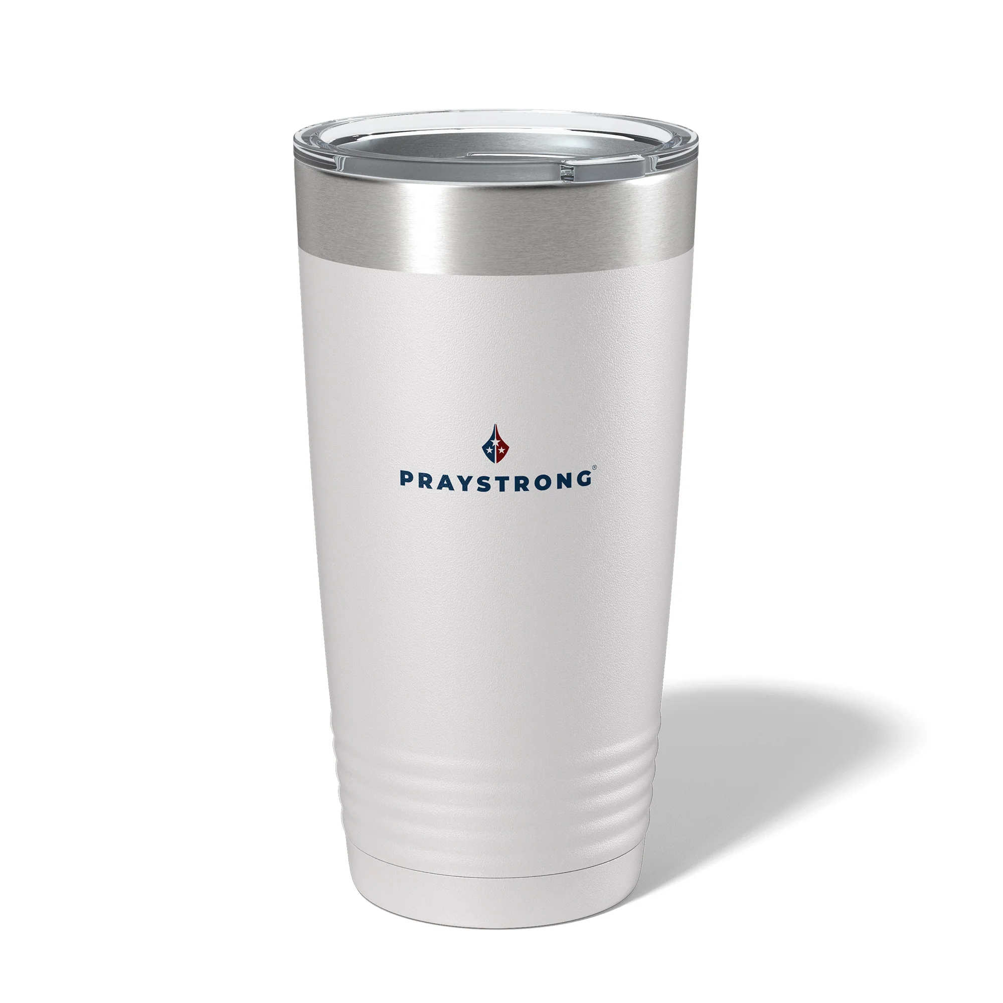 One Nation Under God White Stainless Steel Tumbler - Image 2
