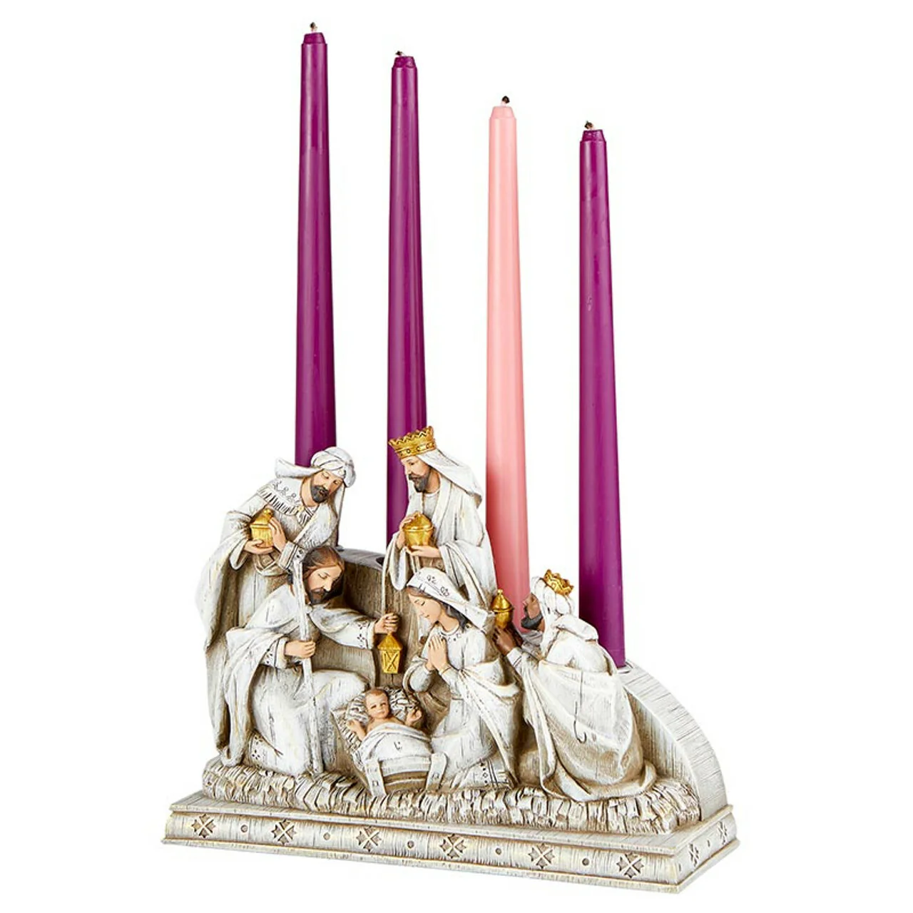 One-Piece Nativity & Advent Candleholder - Image 3