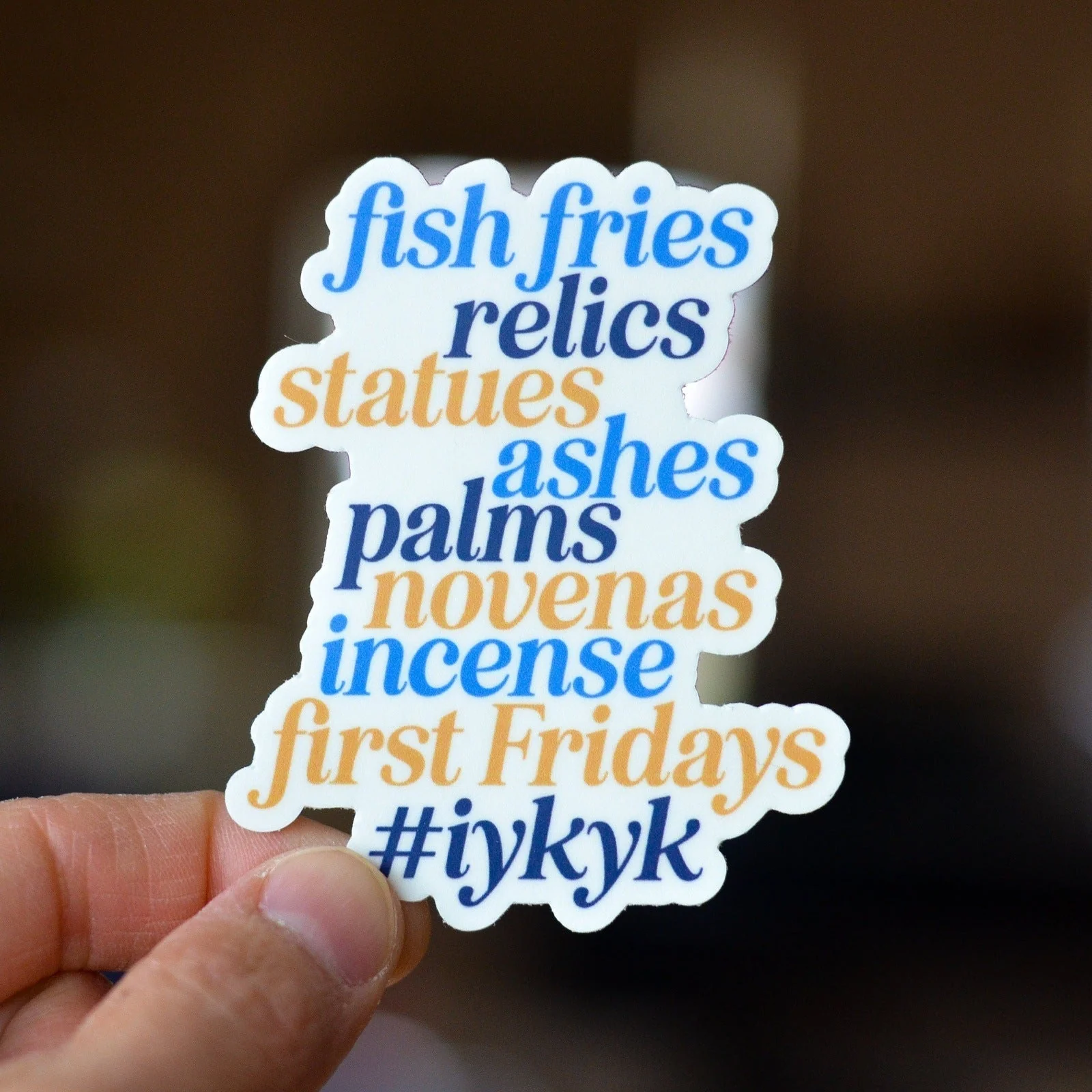 Only Catholic Stuff Vinyl Sticker - Image 4
