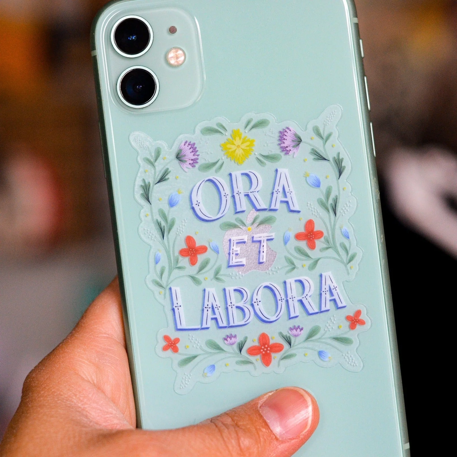 Ora Et Labora Vinyl Sticker - Image 4