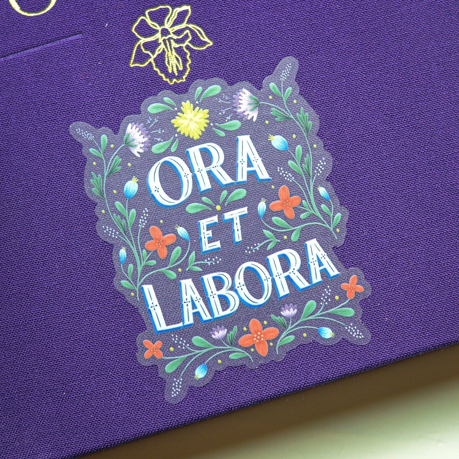 Ora Et Labora Vinyl Sticker - Image 6