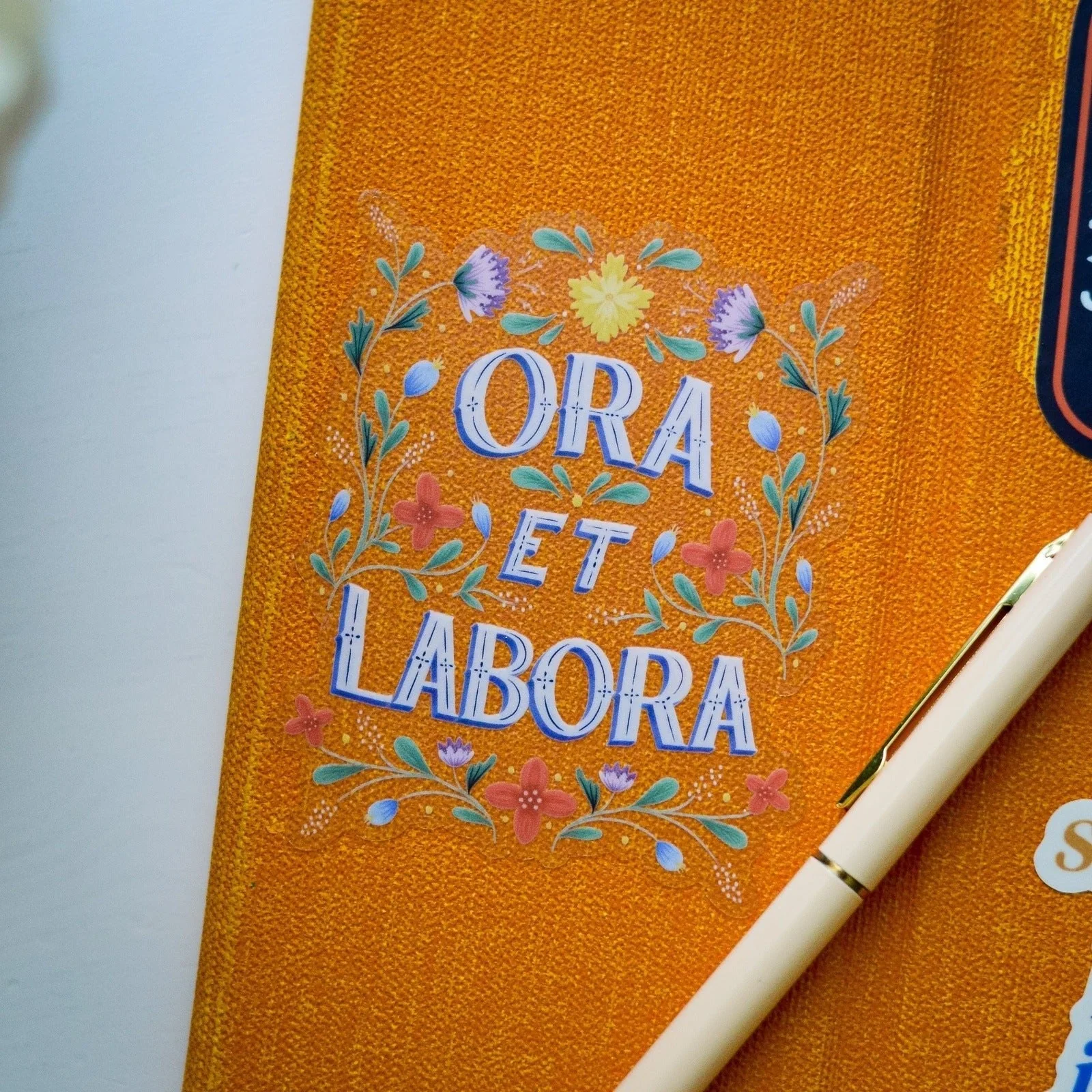 Ora Et Labora Vinyl Sticker - Image 7