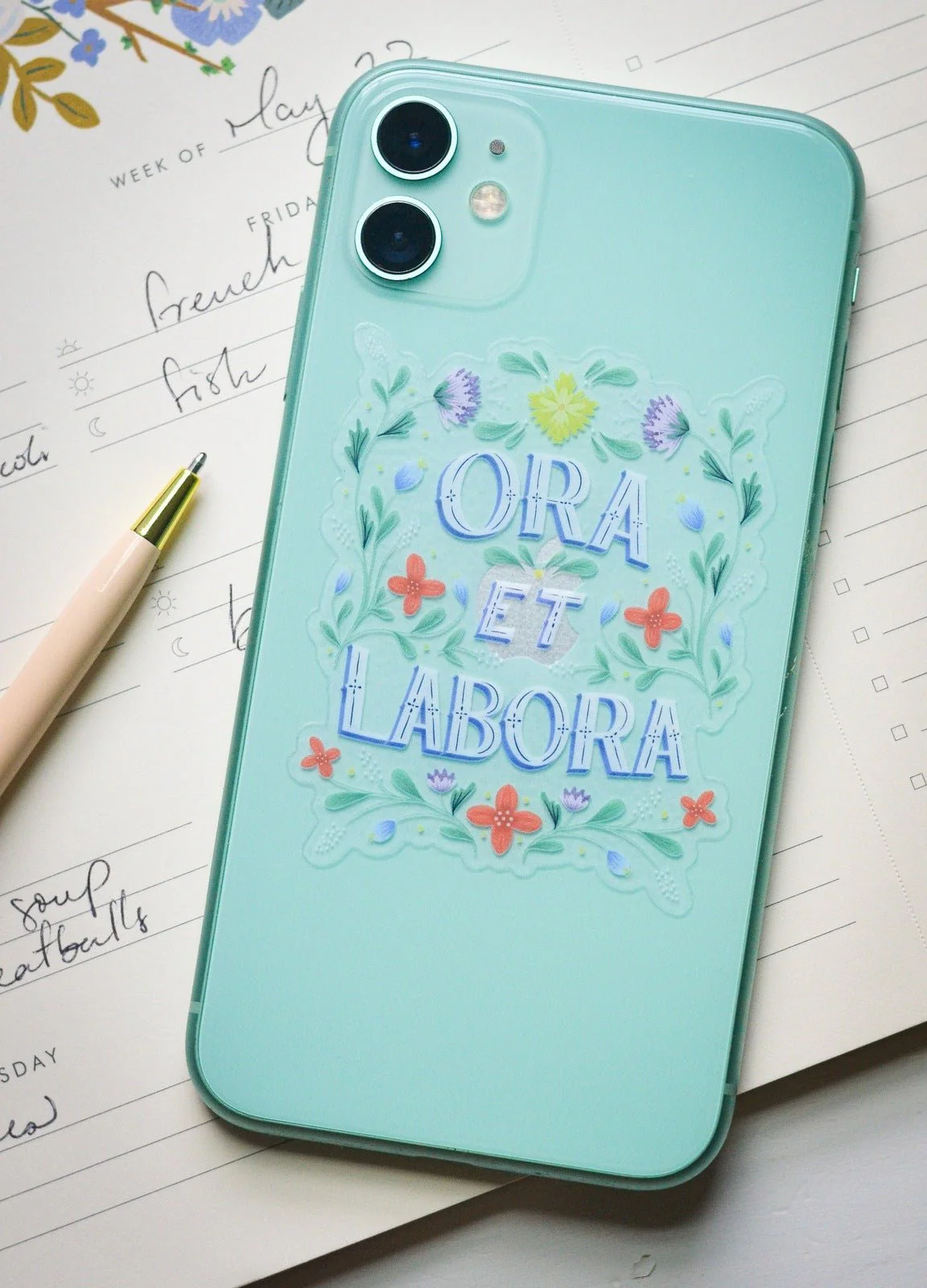 Ora Et Labora Vinyl Sticker - Image 8