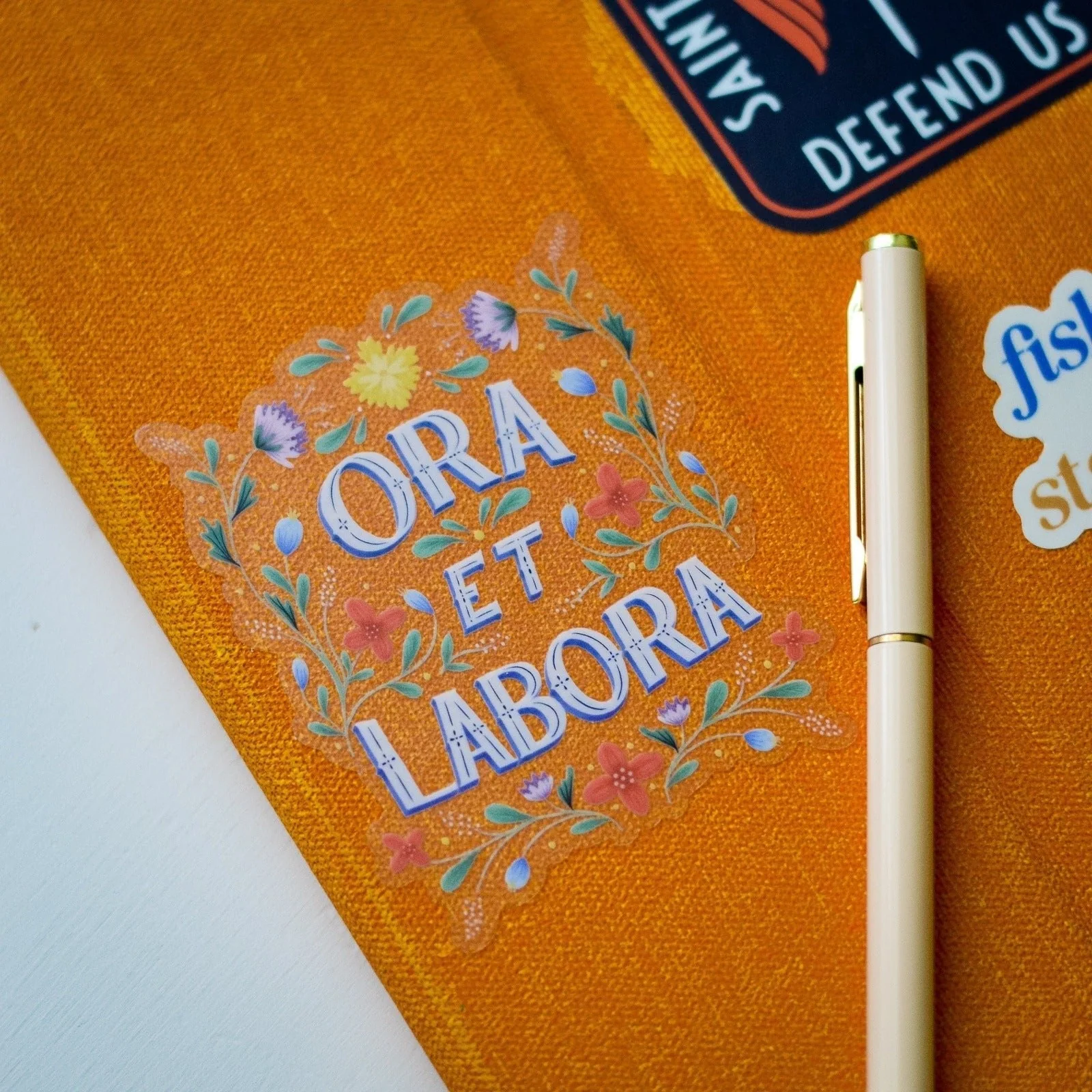 Ora Et Labora Vinyl Sticker - Image 9