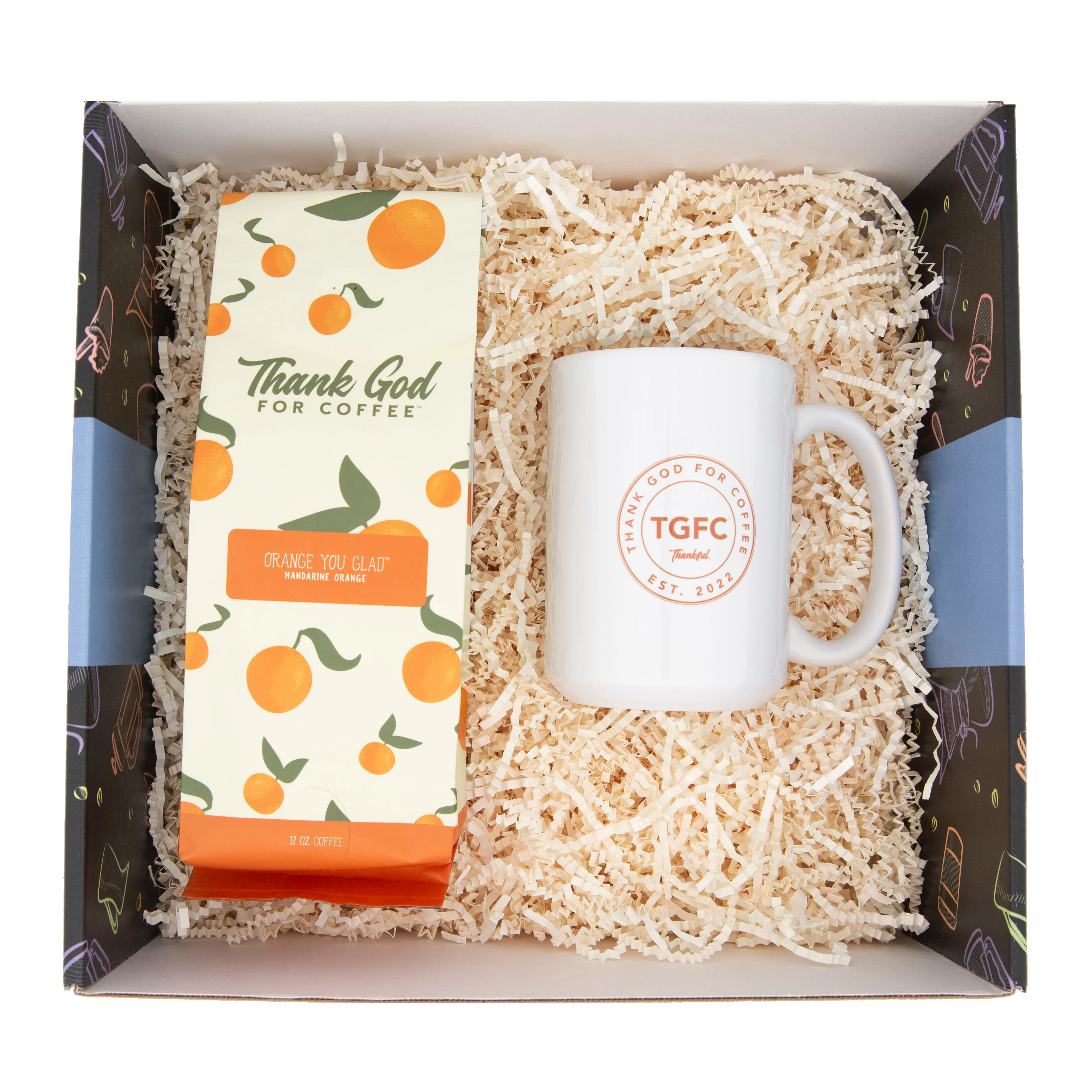 Orange You Glad Coffee and Mug Gift Set
