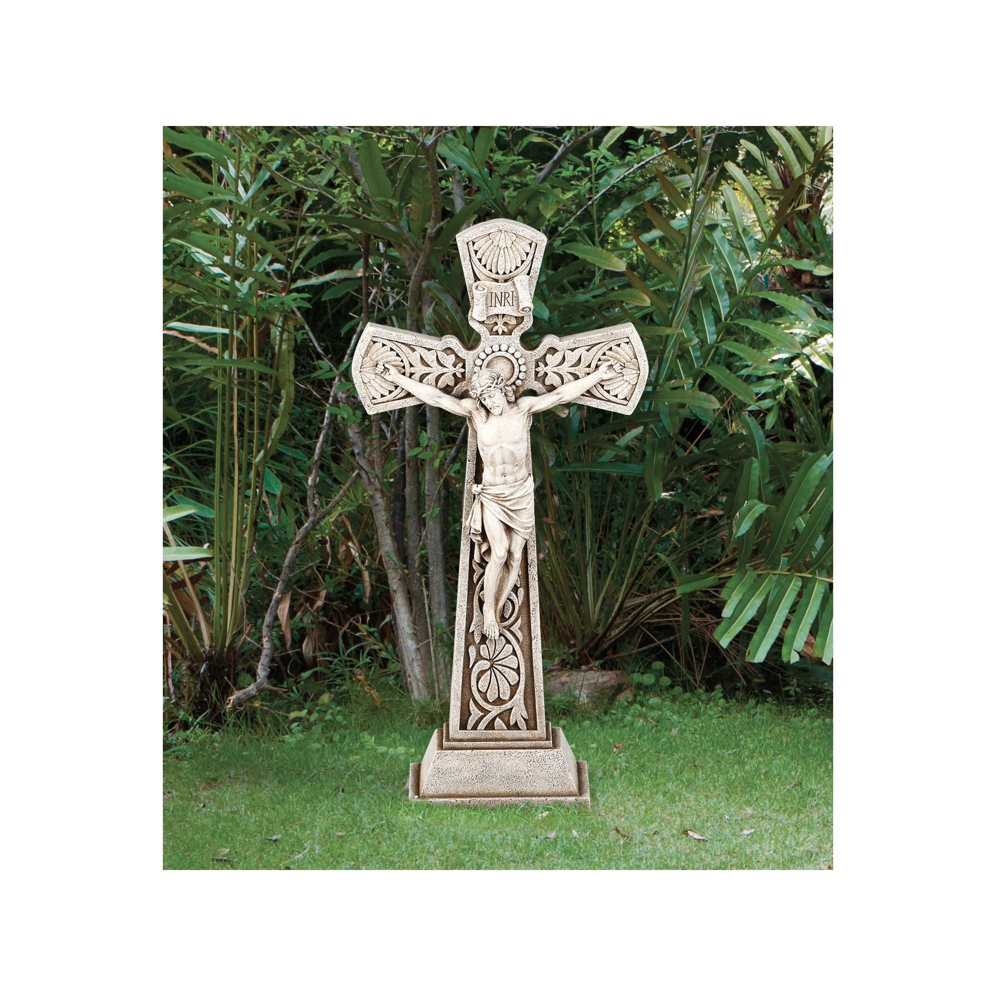 Ornate Garden Crucifix