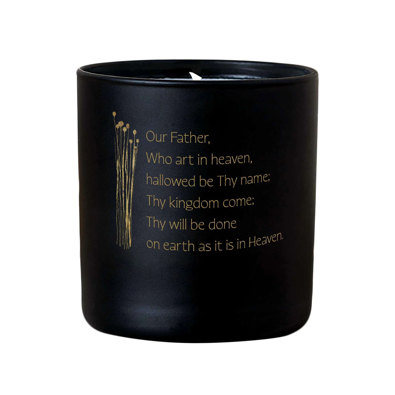 Our Father Botanical Prayer Candle - Image 3