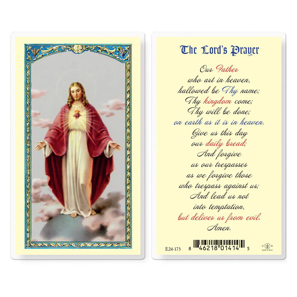Our Father Prayer Card