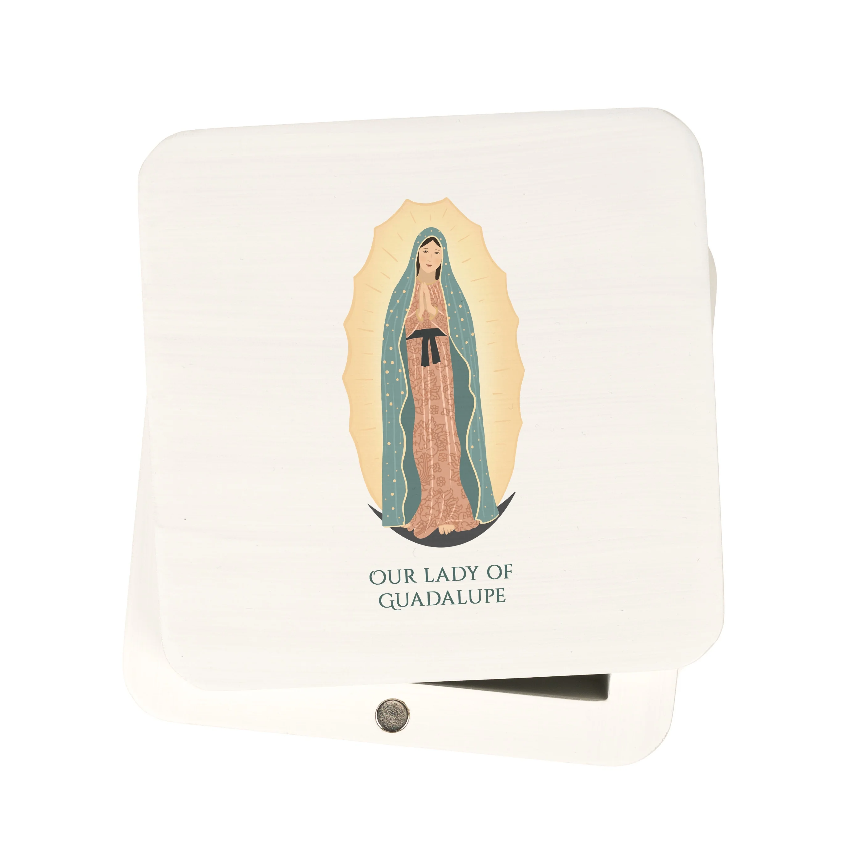 Our Lady Guadalupe White Magnetic box - Image 2