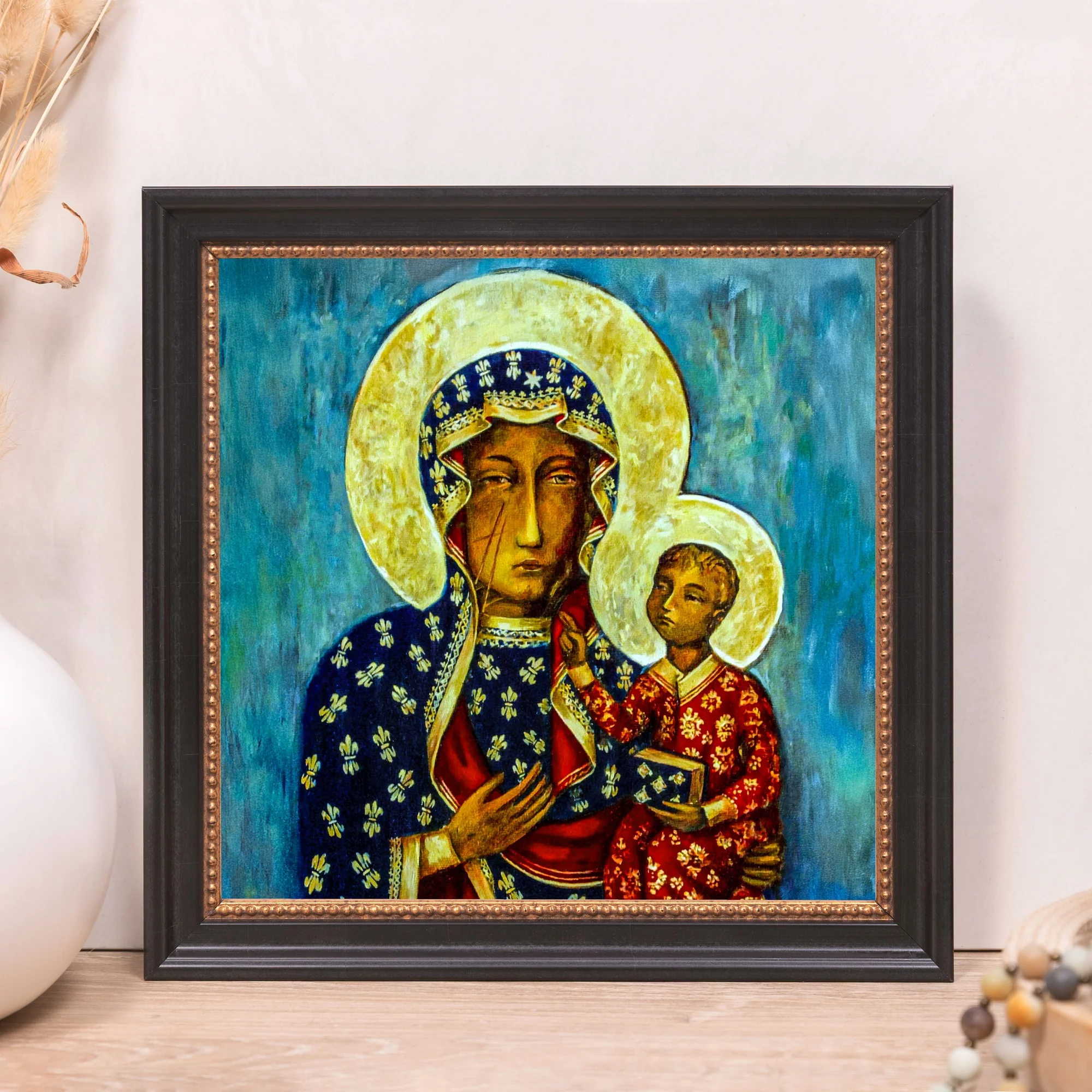 Our Lady of Czestochowa Framed Canvas - Sacred Mini Collection - Image 11