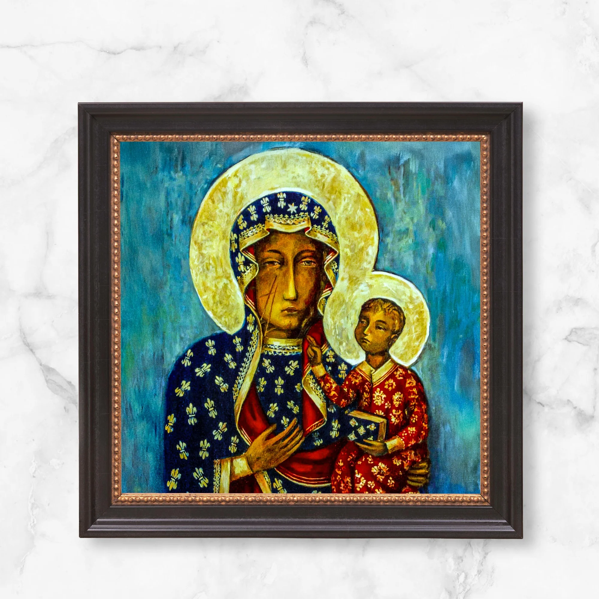 Our Lady of Czestochowa Framed Canvas - Sacred Mini Collection - Image 12