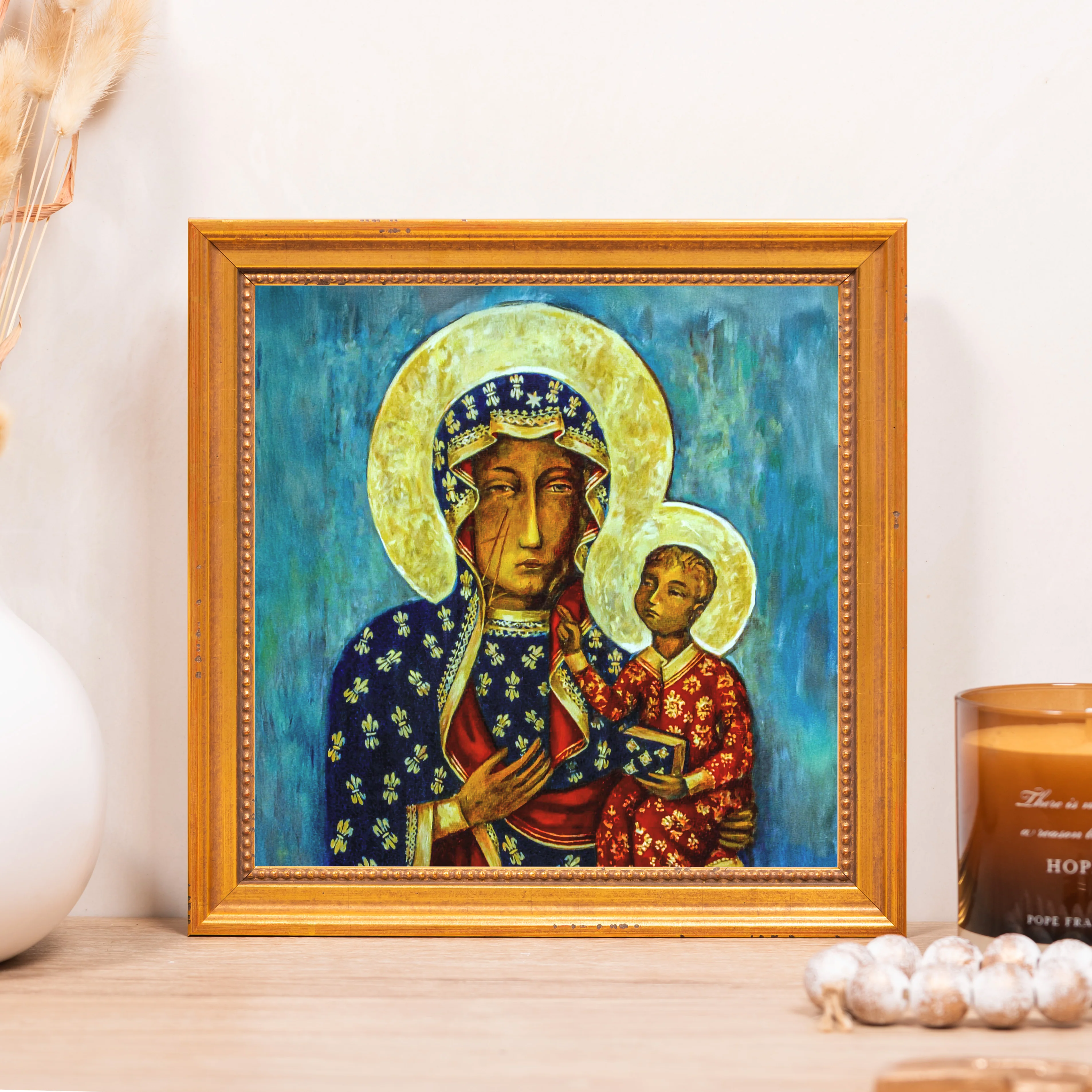 Our Lady of Czestochowa Framed Canvas - Sacred Mini Collection - Image 5