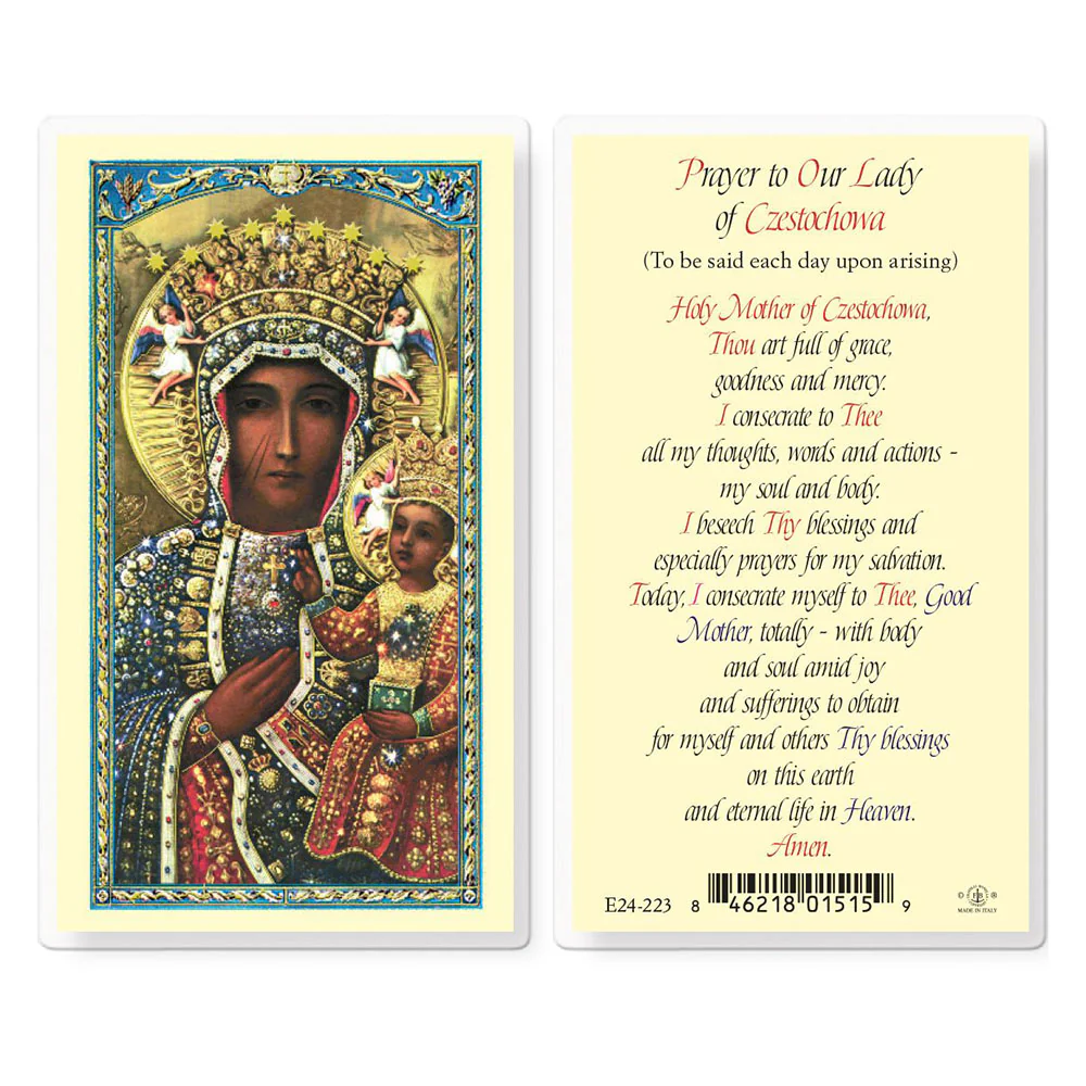 Our Lady of Czestochowa Prayer Card