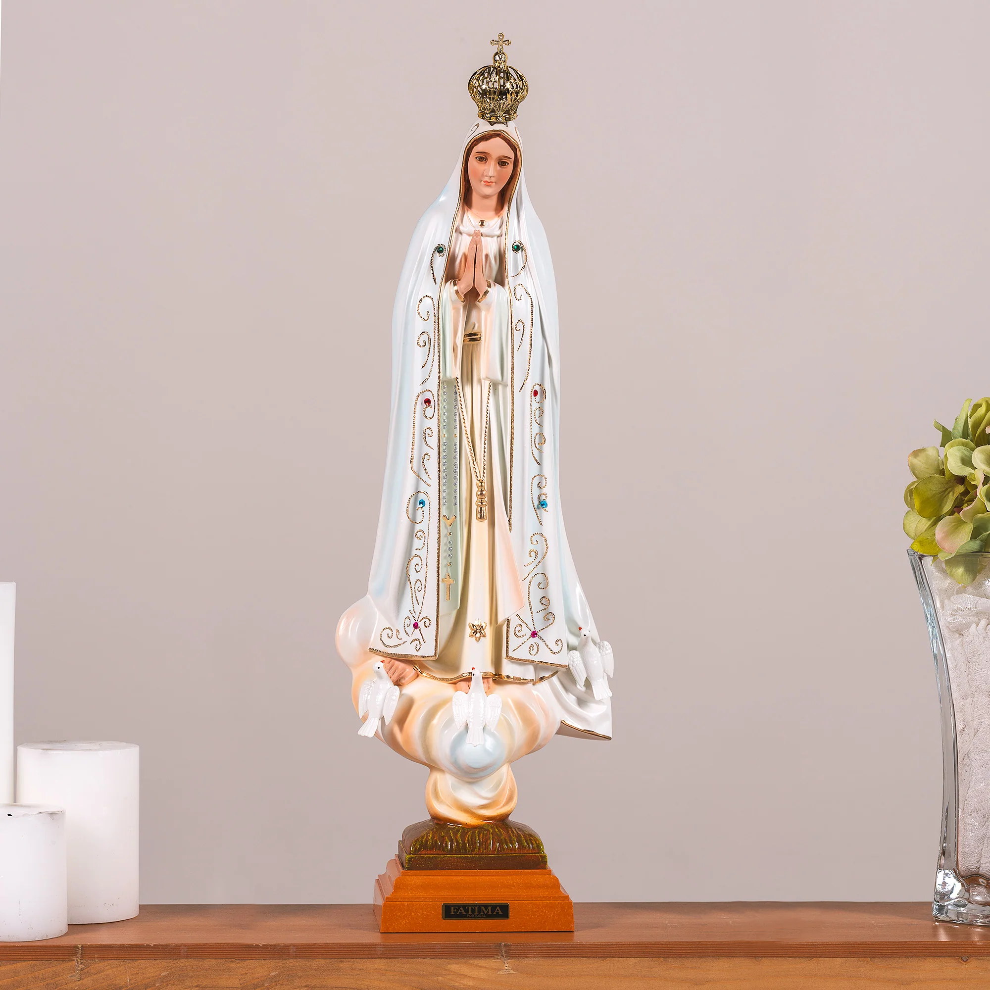 Our Lady of Fatima 20" Statue - Image 2