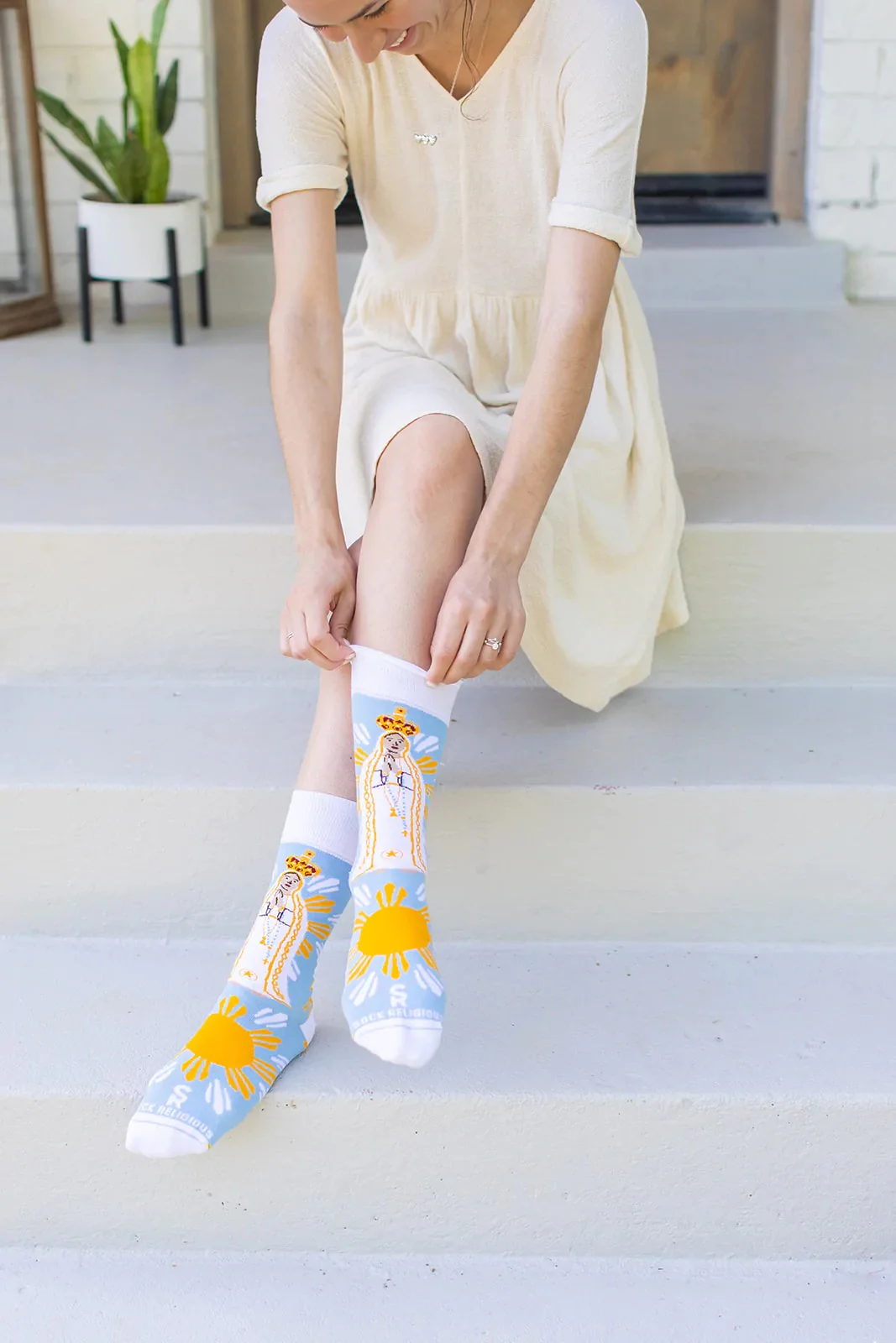 Our Lady Of Fatima Adult Socks - Image 2