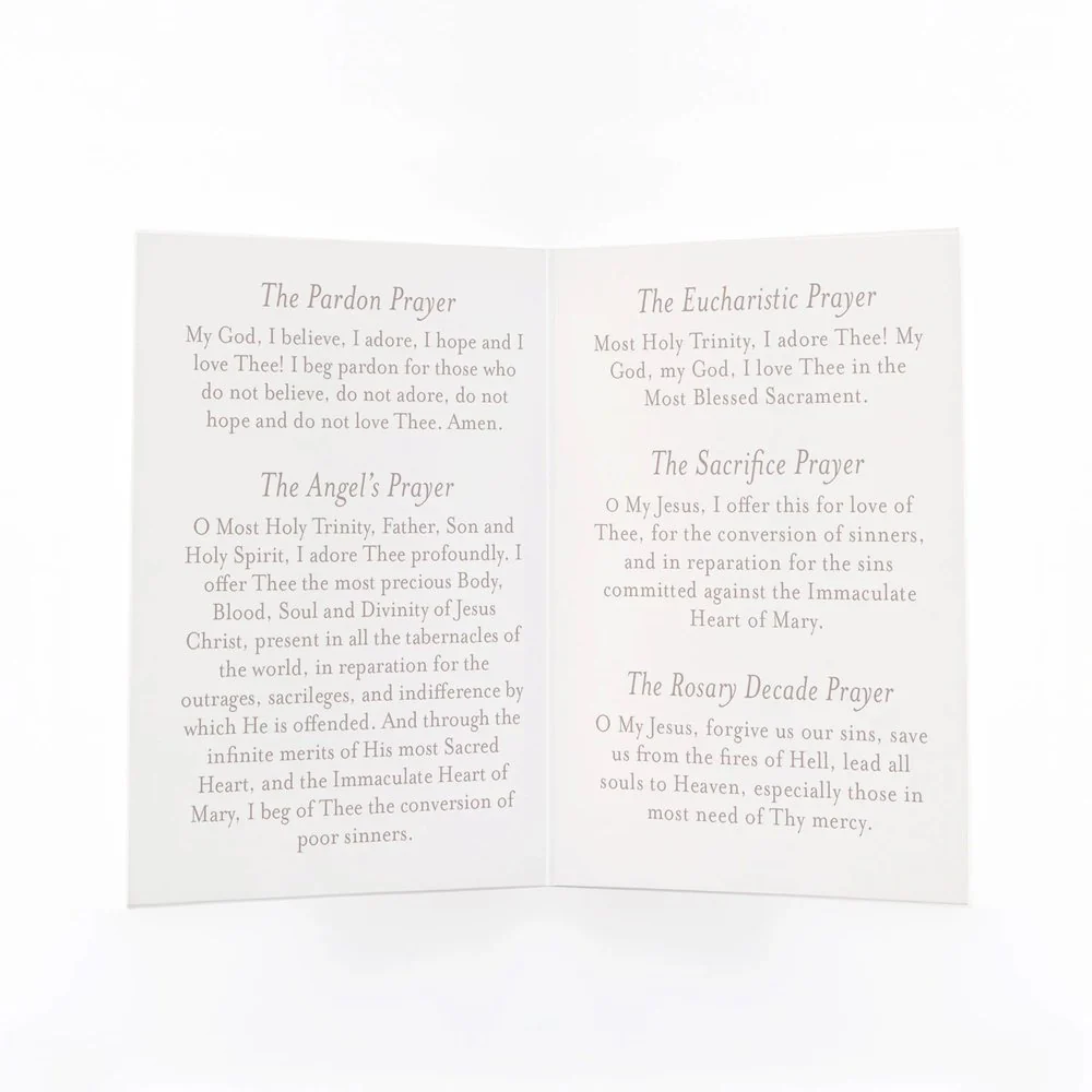 Our Lady of Fatima Folded Prayer Card - Image 3