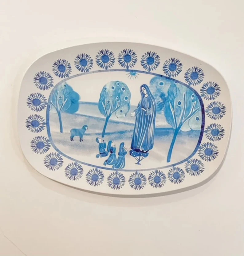 Our Lady of Fatima Handmade Platter - Image 2