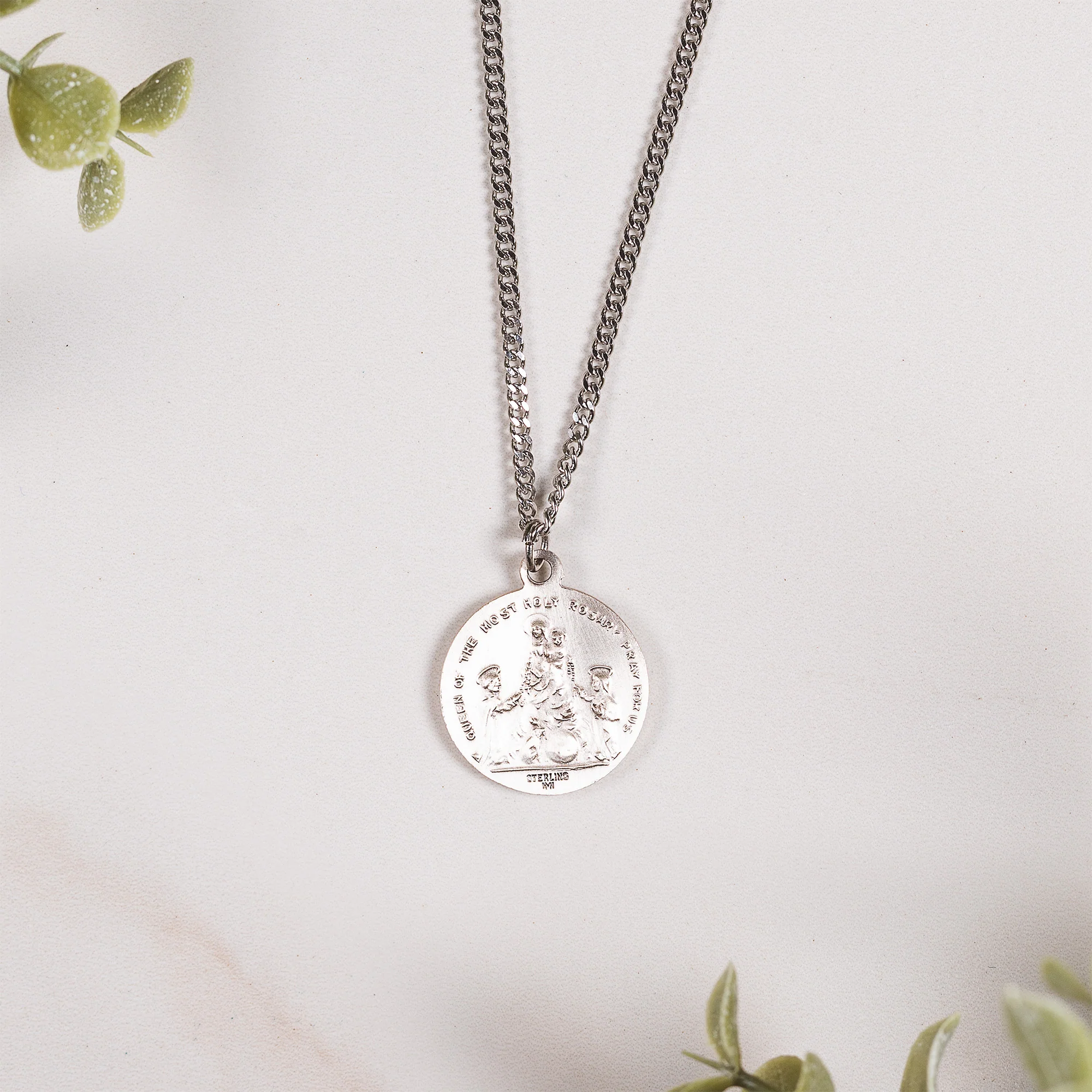 Our Lady of Fatima Queen of the Rosary Necklace - Image 2