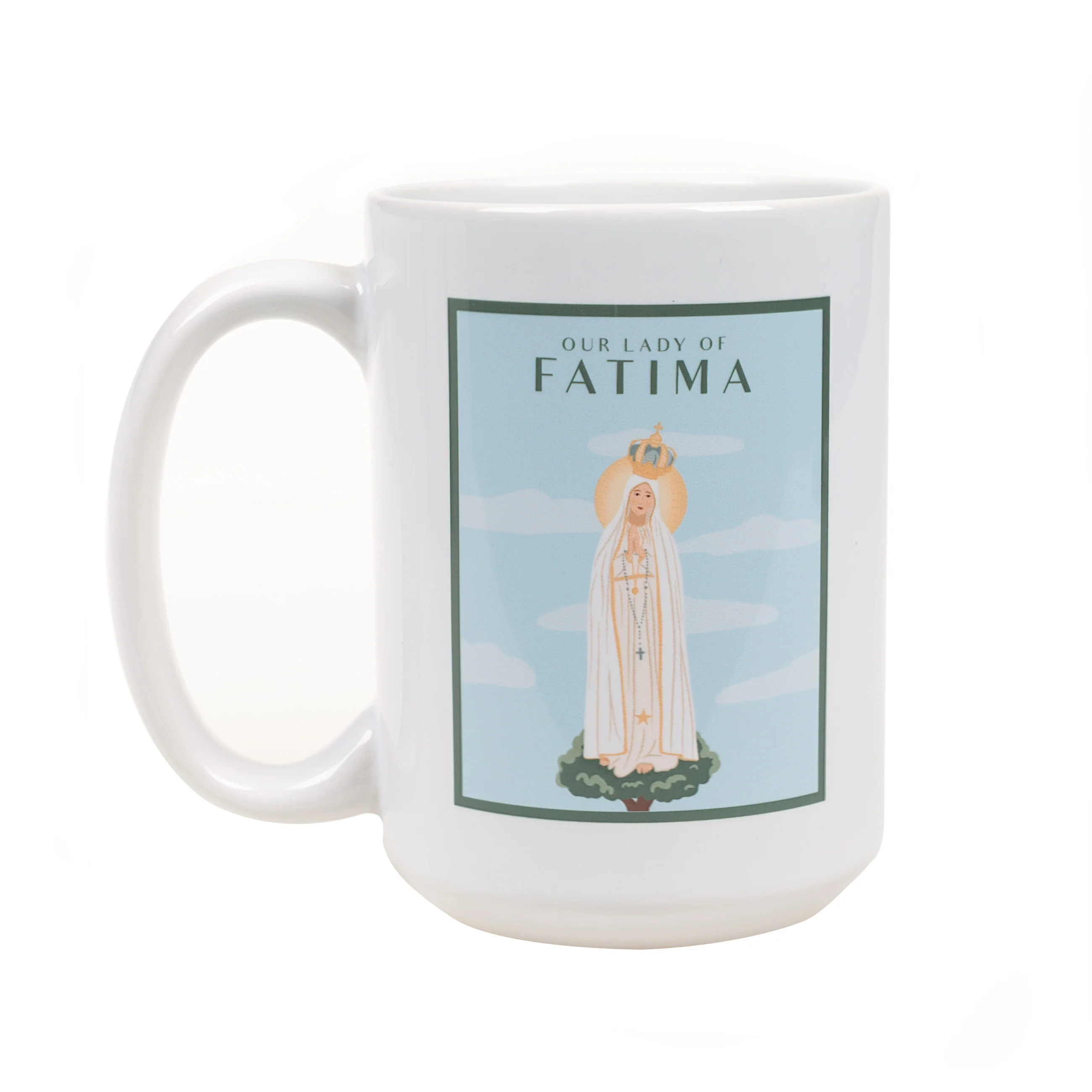 Our Lady of Fatima Travel Print Mug - Image 2