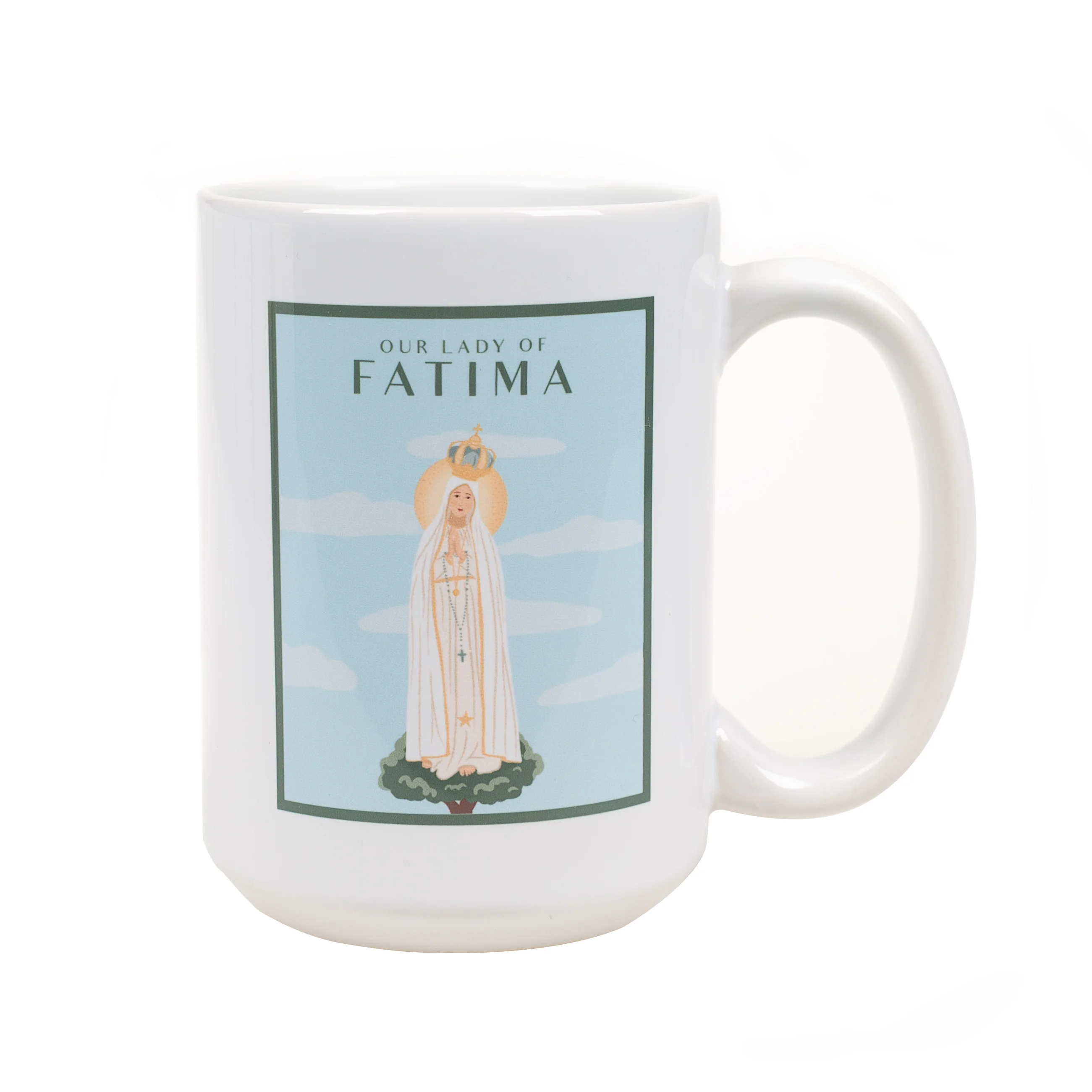Our Lady of Fatima Travel Print Mug - Image 3