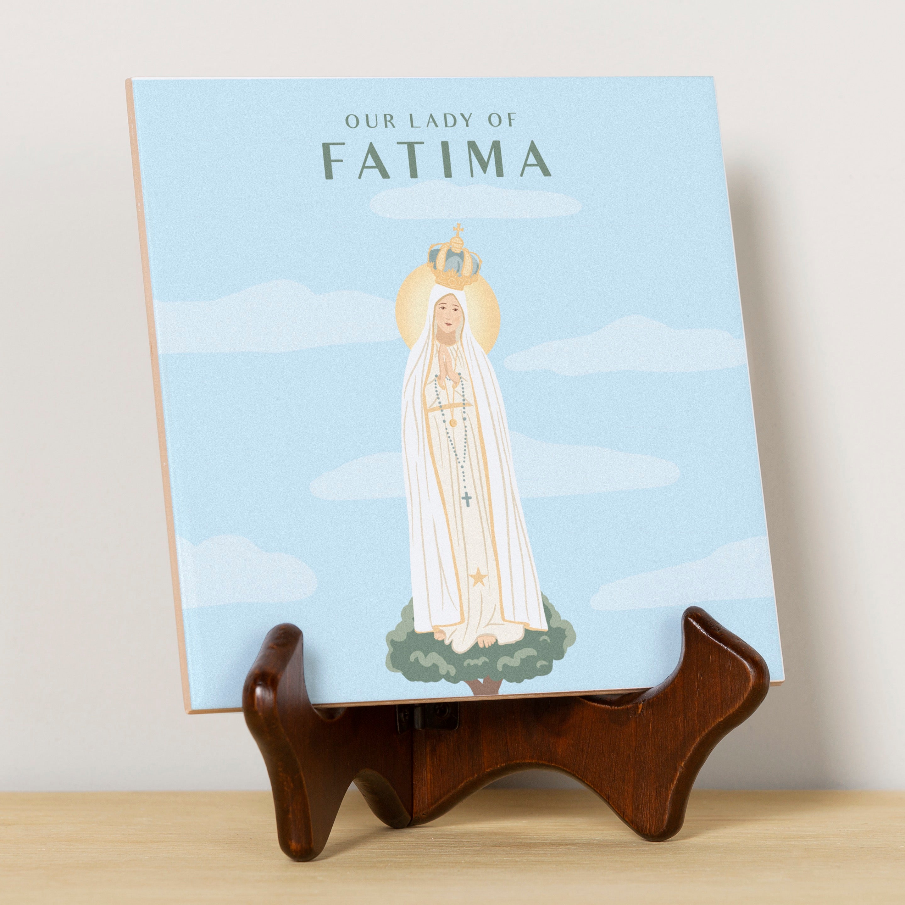 Our Lady of Fatima Travel Print Tile