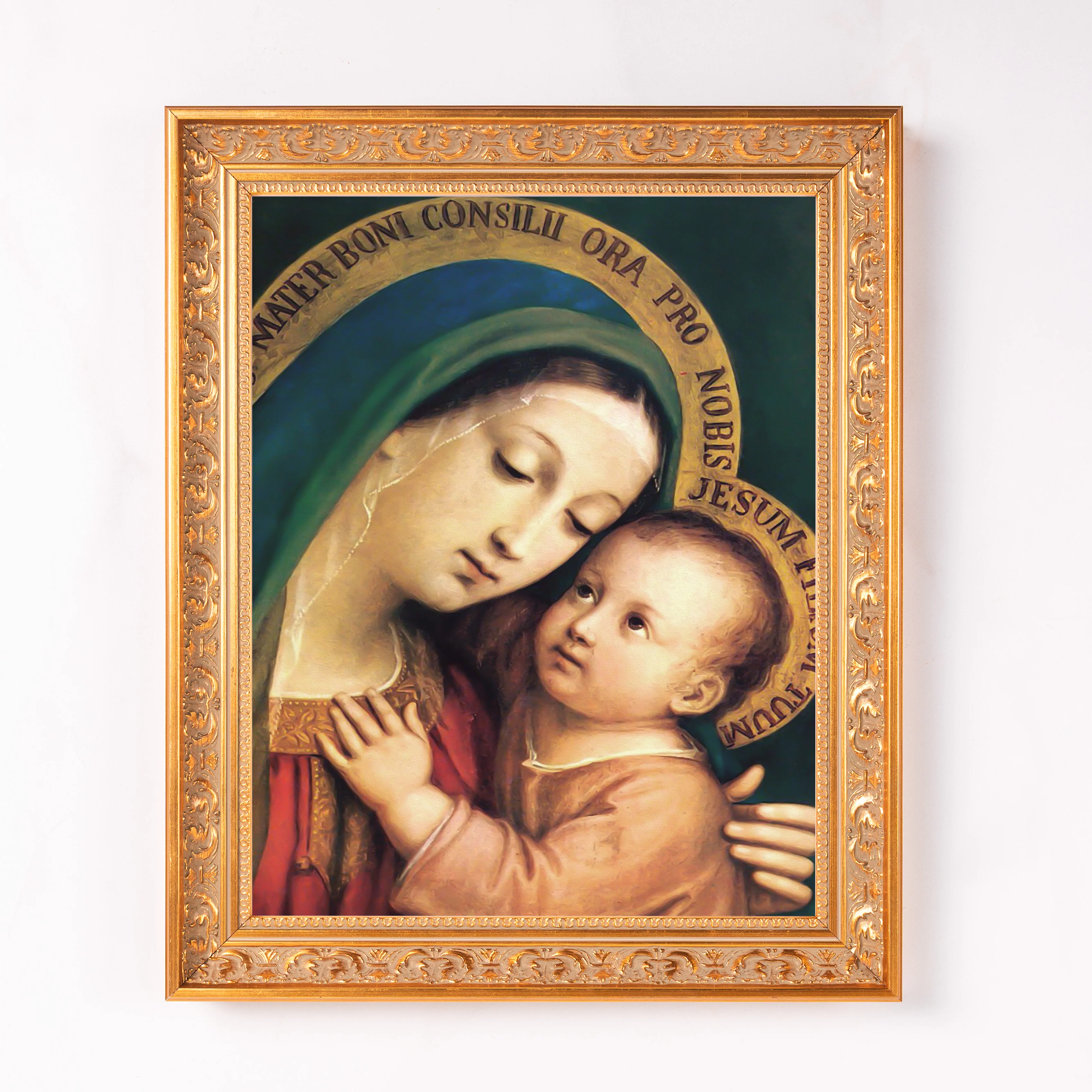Our Lady of Good Council Framed Canvas - Sacred Classics Collection - Image 2
