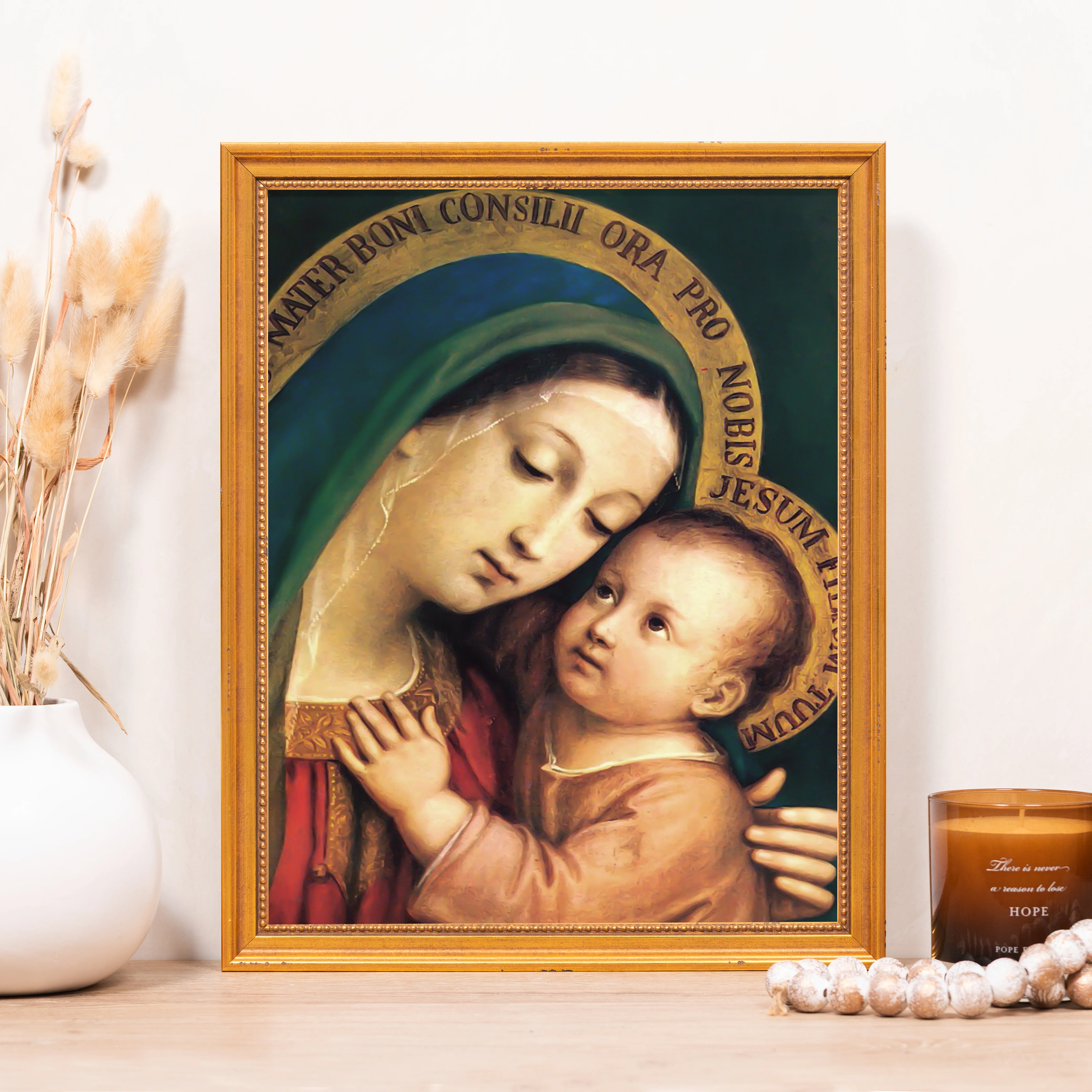Our Lady of Good Council Framed Canvas - Sacred Classics Collection - Image 5