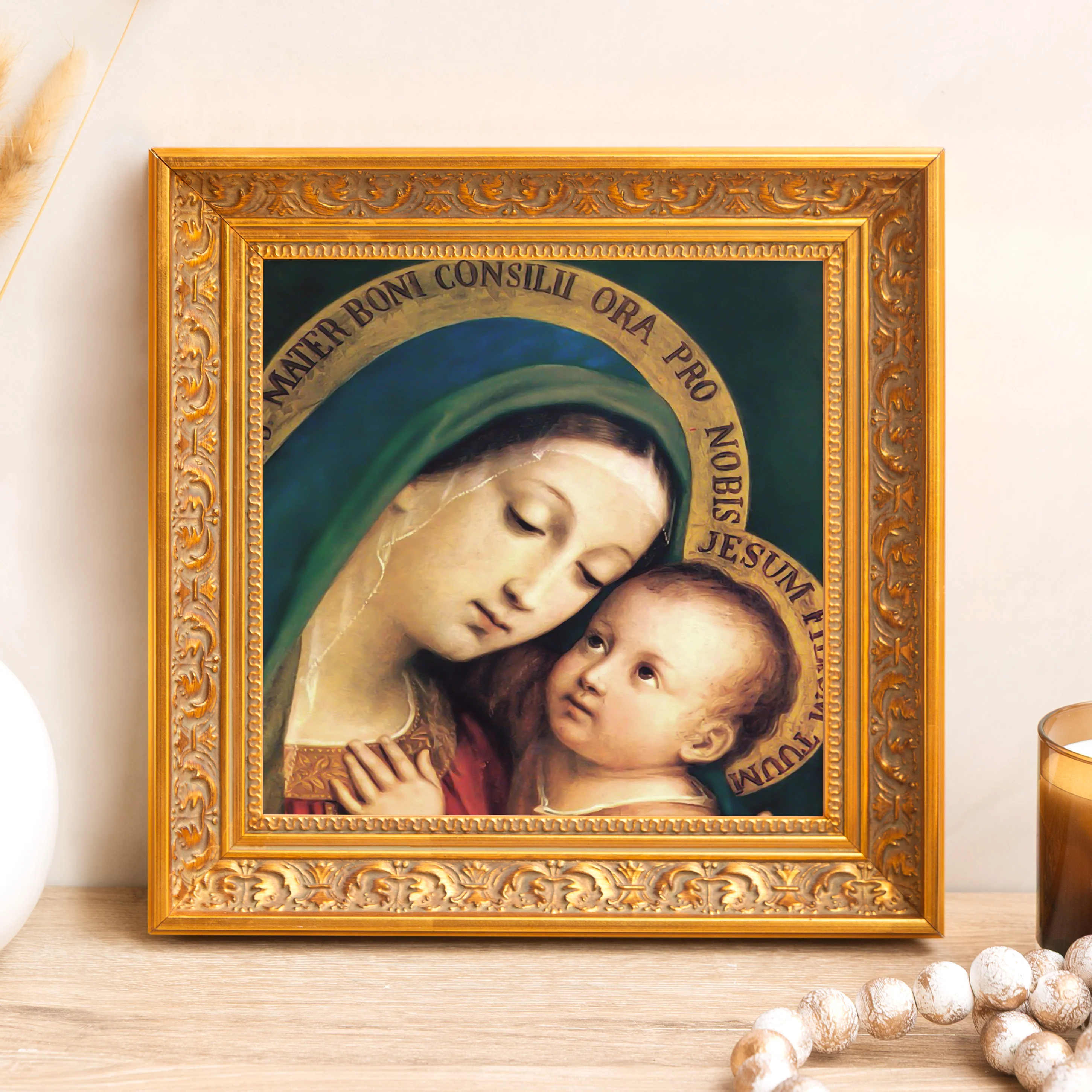 Our Lady of Good Counsel Framed Canvas - Sacred Mini Collection