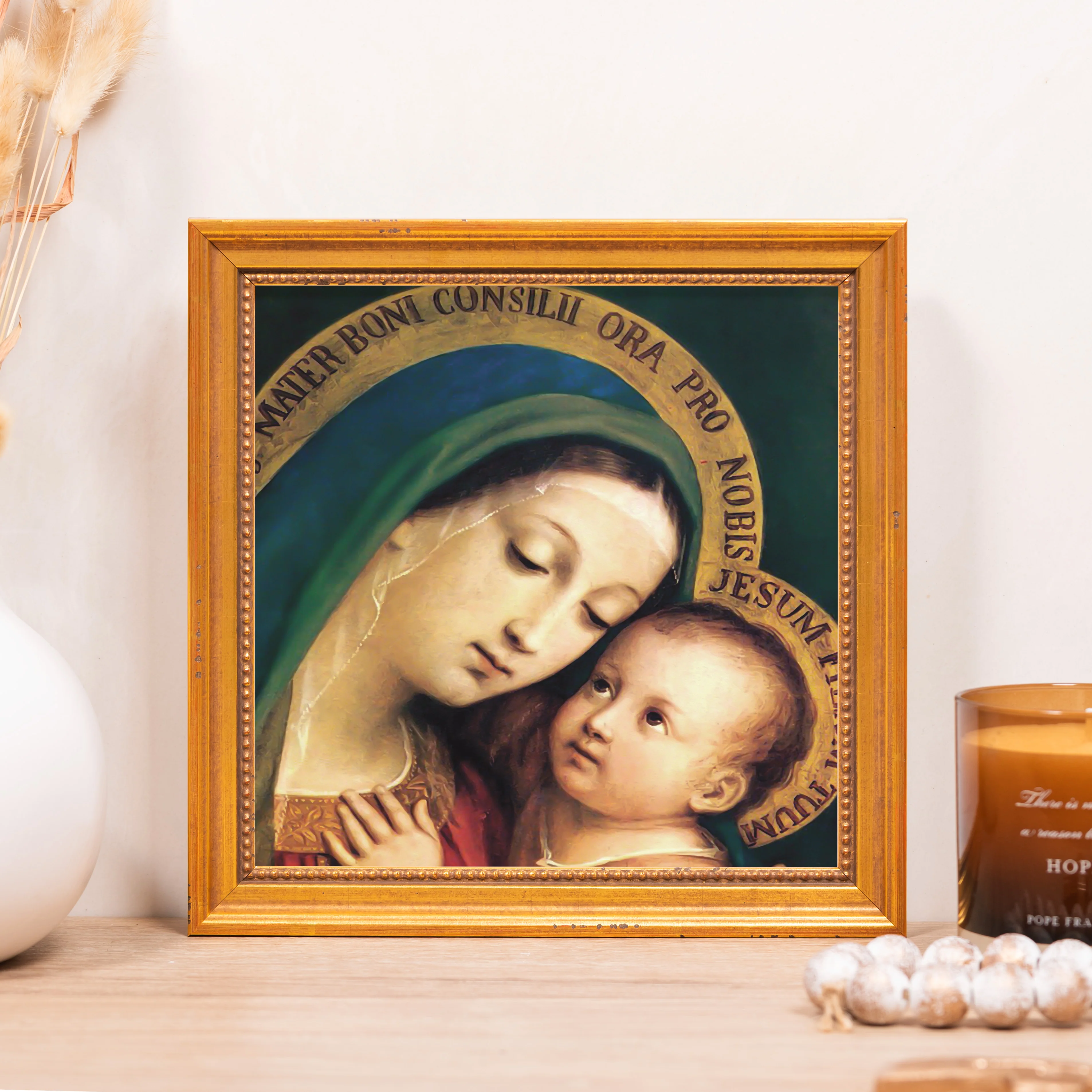 Our Lady of Good Counsel Framed Canvas - Sacred Mini Collection - Image 4