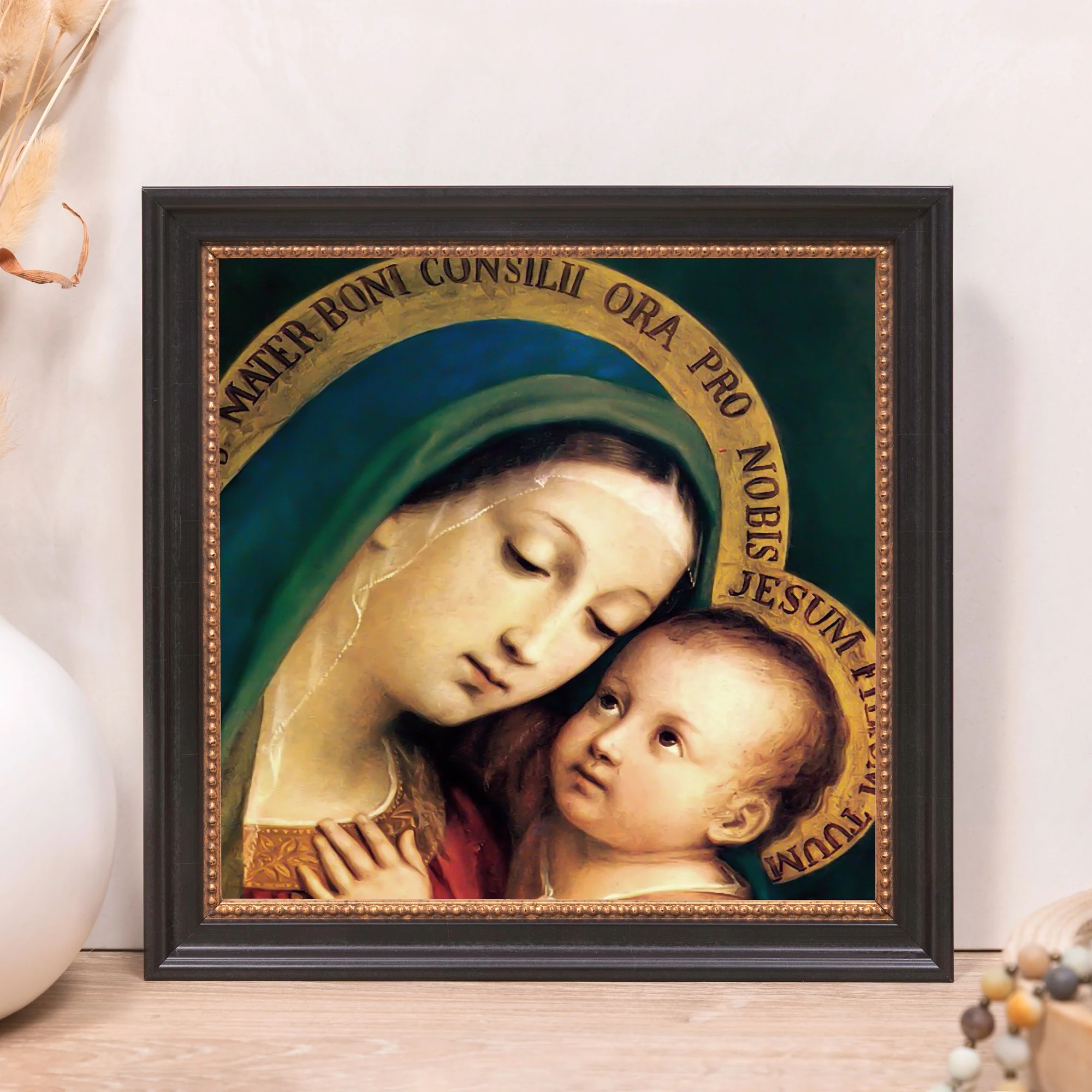 Our Lady of Good Counsel Framed Canvas - Sacred Mini Collection - Image 9