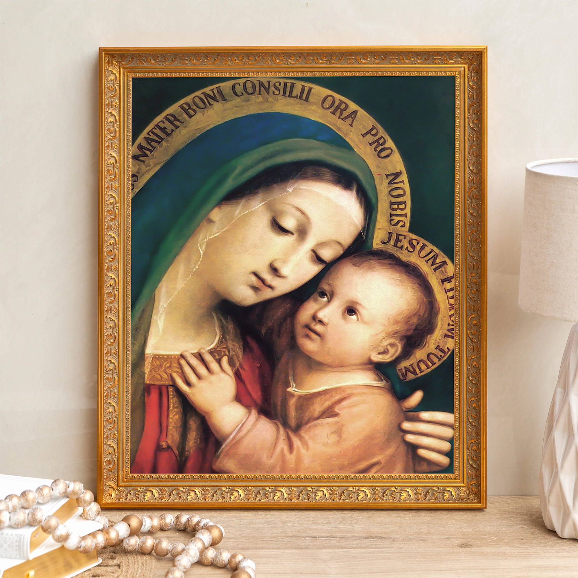 Our Lady of Good Counsel Framed Canvas - Sacred Signature Collection - Image 5