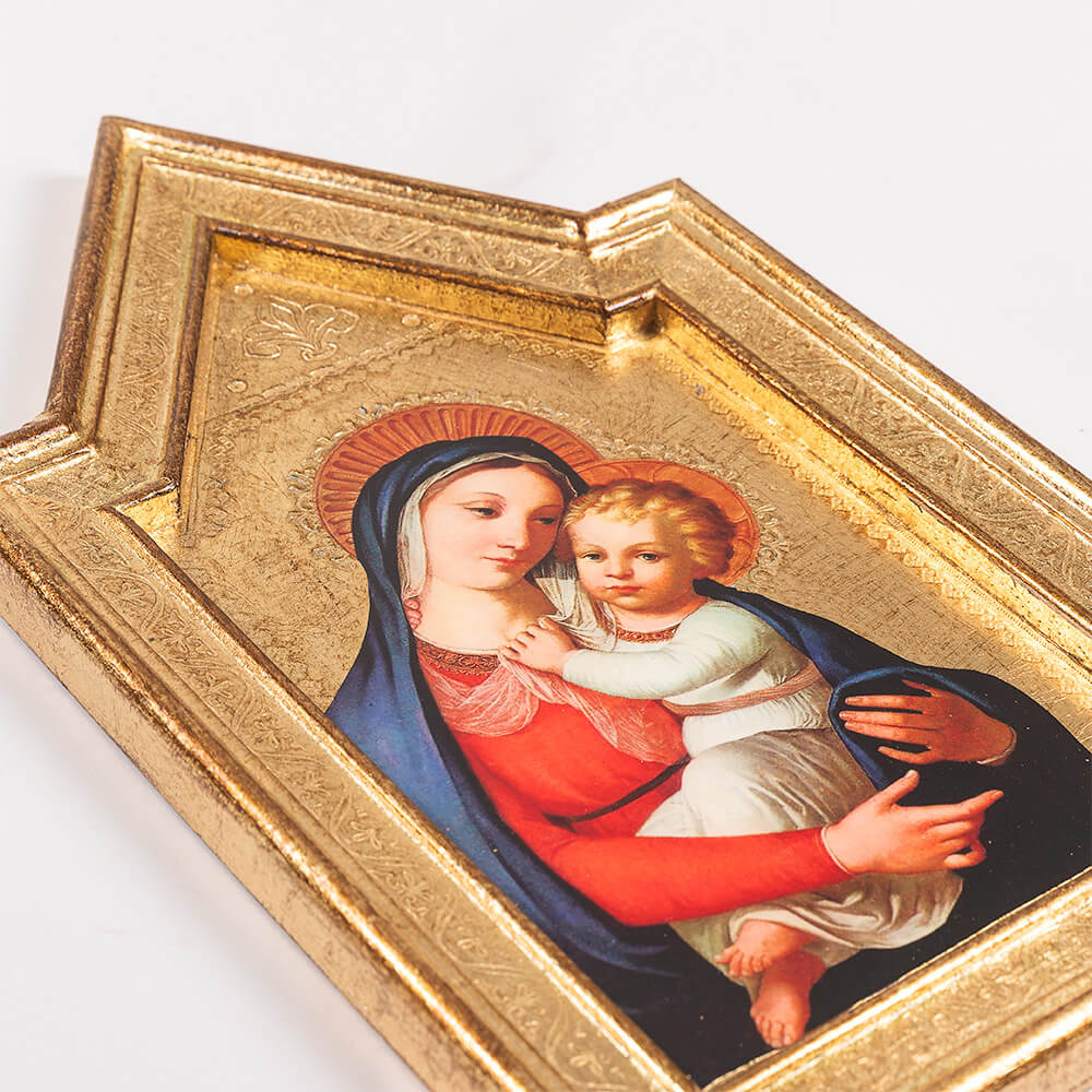 Our Lady of Good Counsel in Outdoor Landscape Florentine Plaque - 16" x 10" - Image 2