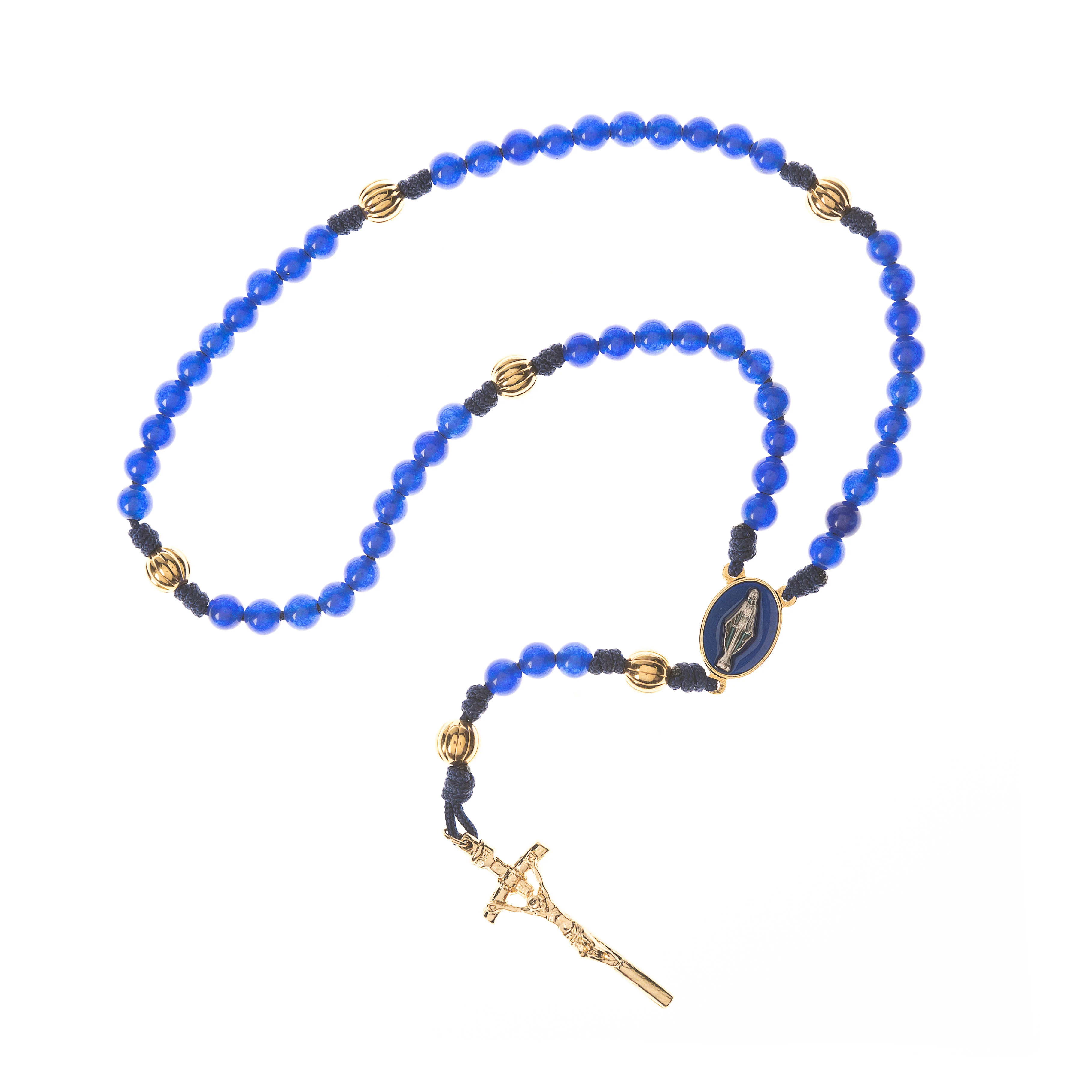 Our Lady of Grace Blue Paracord Rosary - Image 2